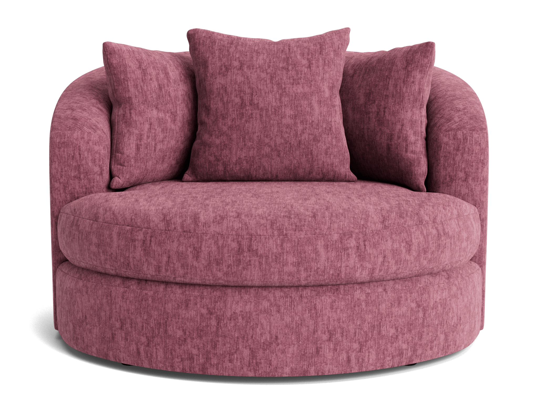 amelia grand swivel chair crave pantone heather rose