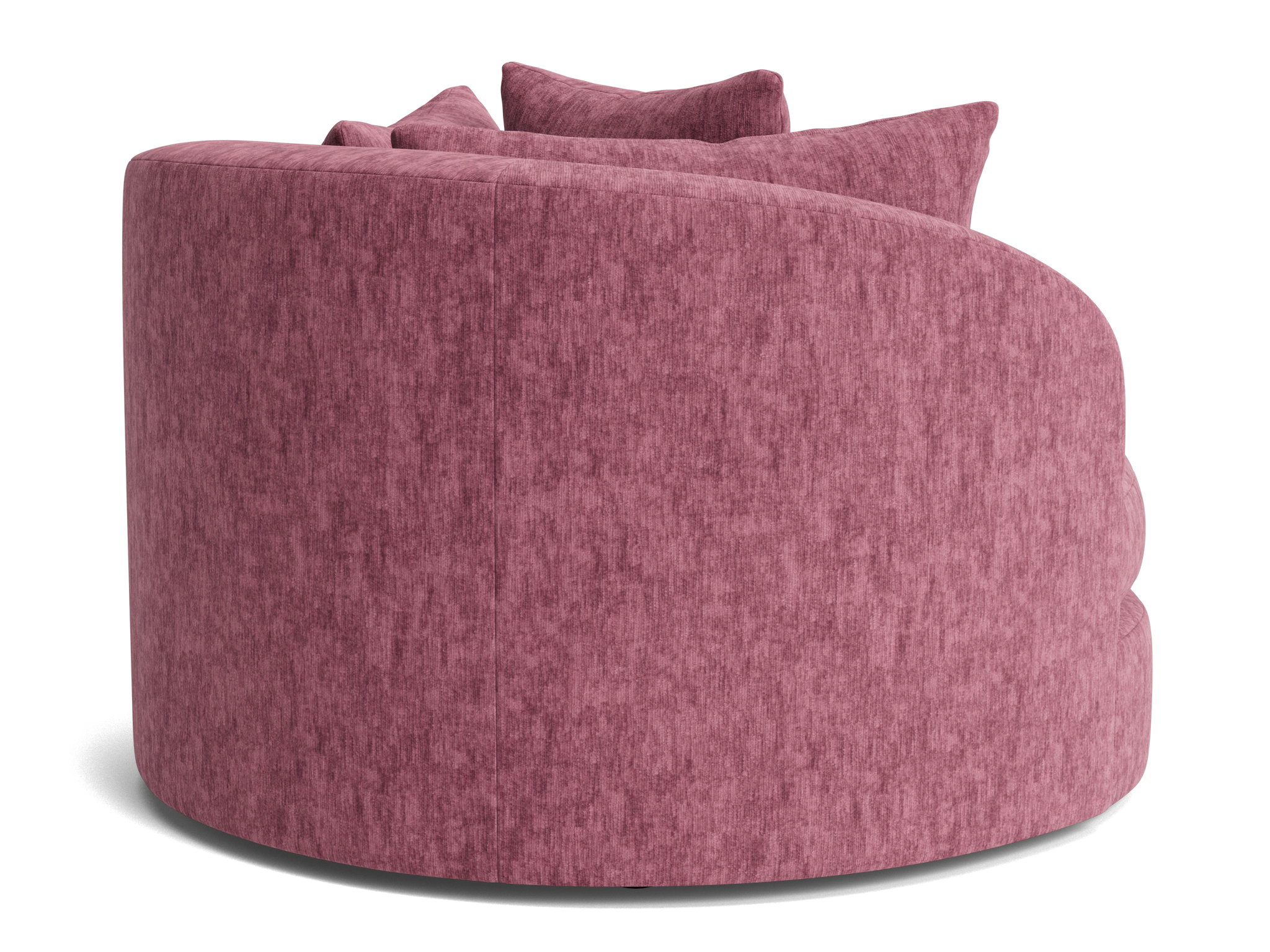 amelia grand swivel chair crave pantone heather rose