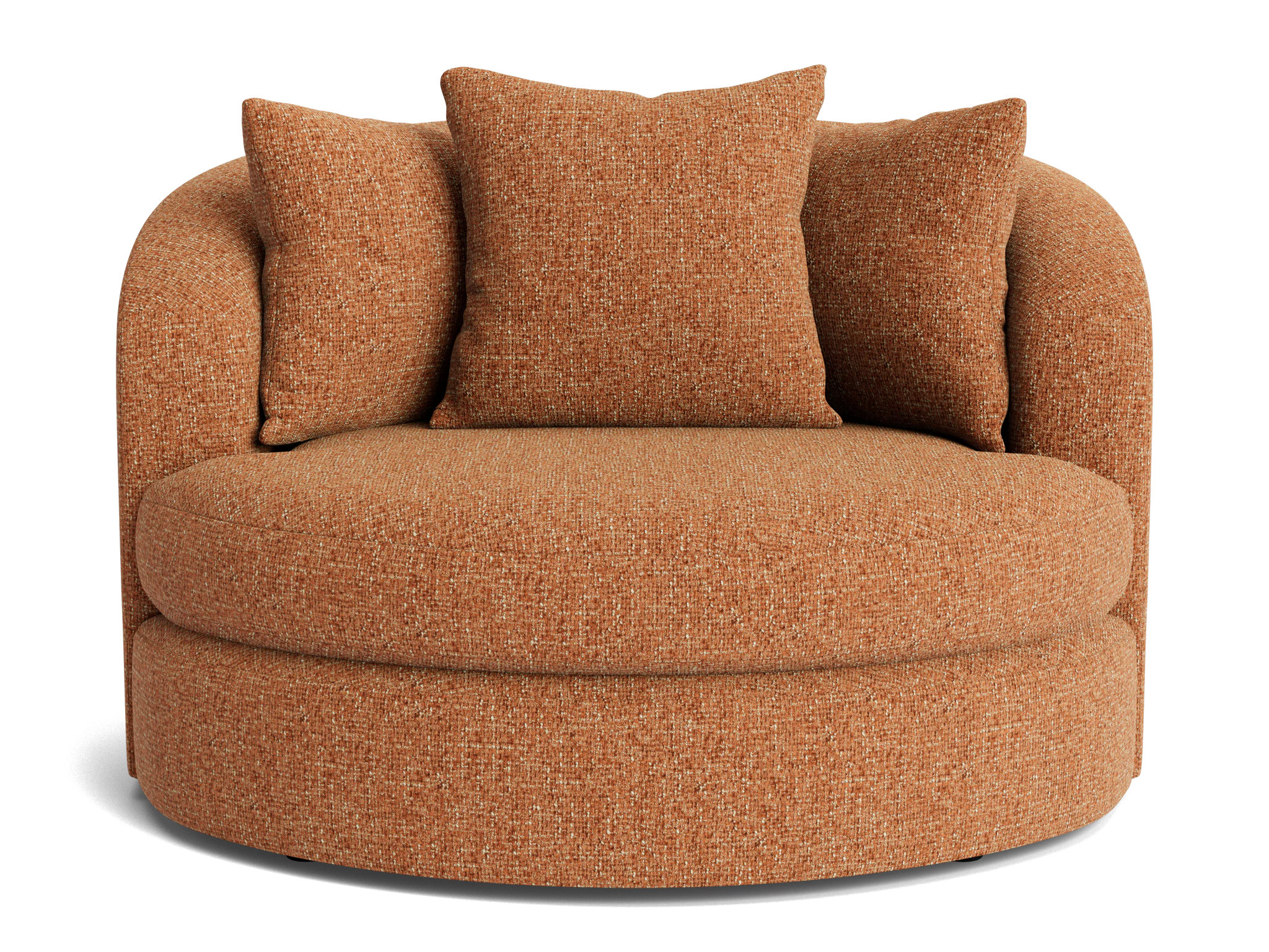 amelia grand swivel chair bungalow pantone glazed ginger