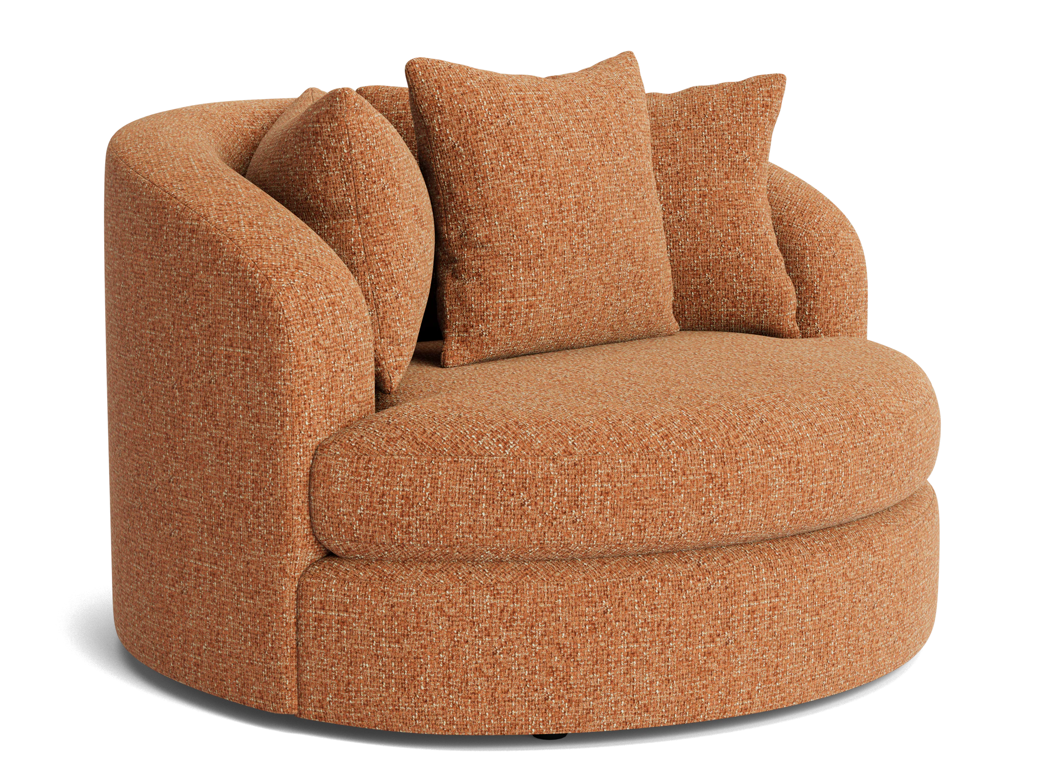 amelia grand swivel chair bungalow pantone glazed ginger