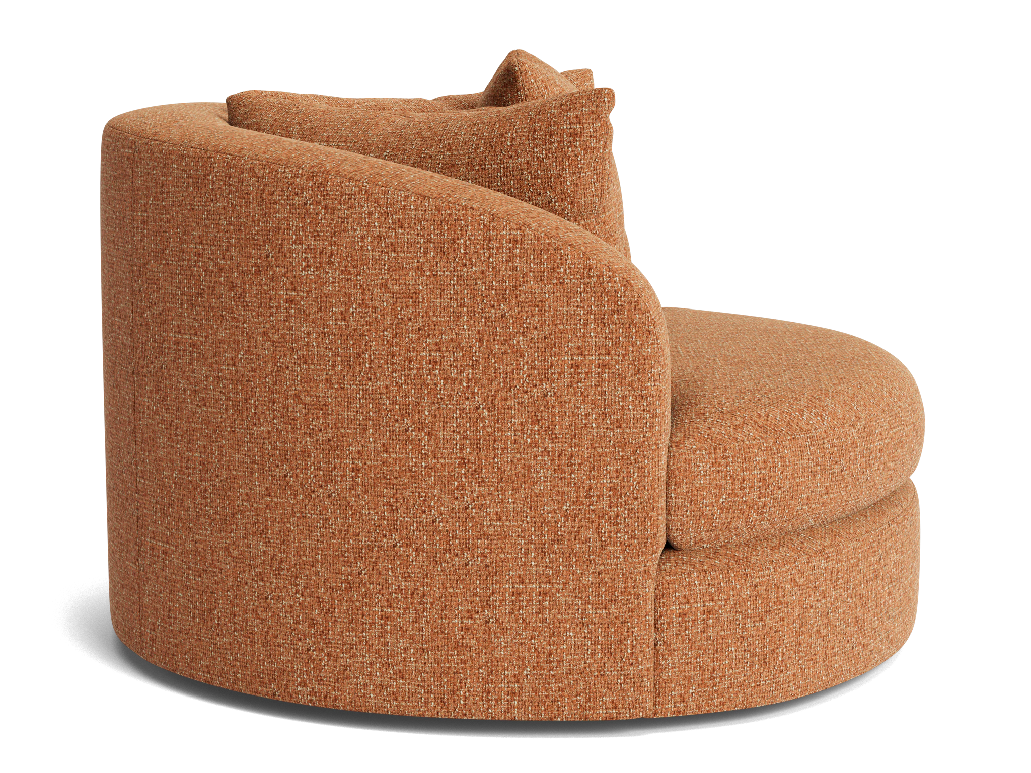 amelia grand swivel chair bungalow pantone glazed ginger