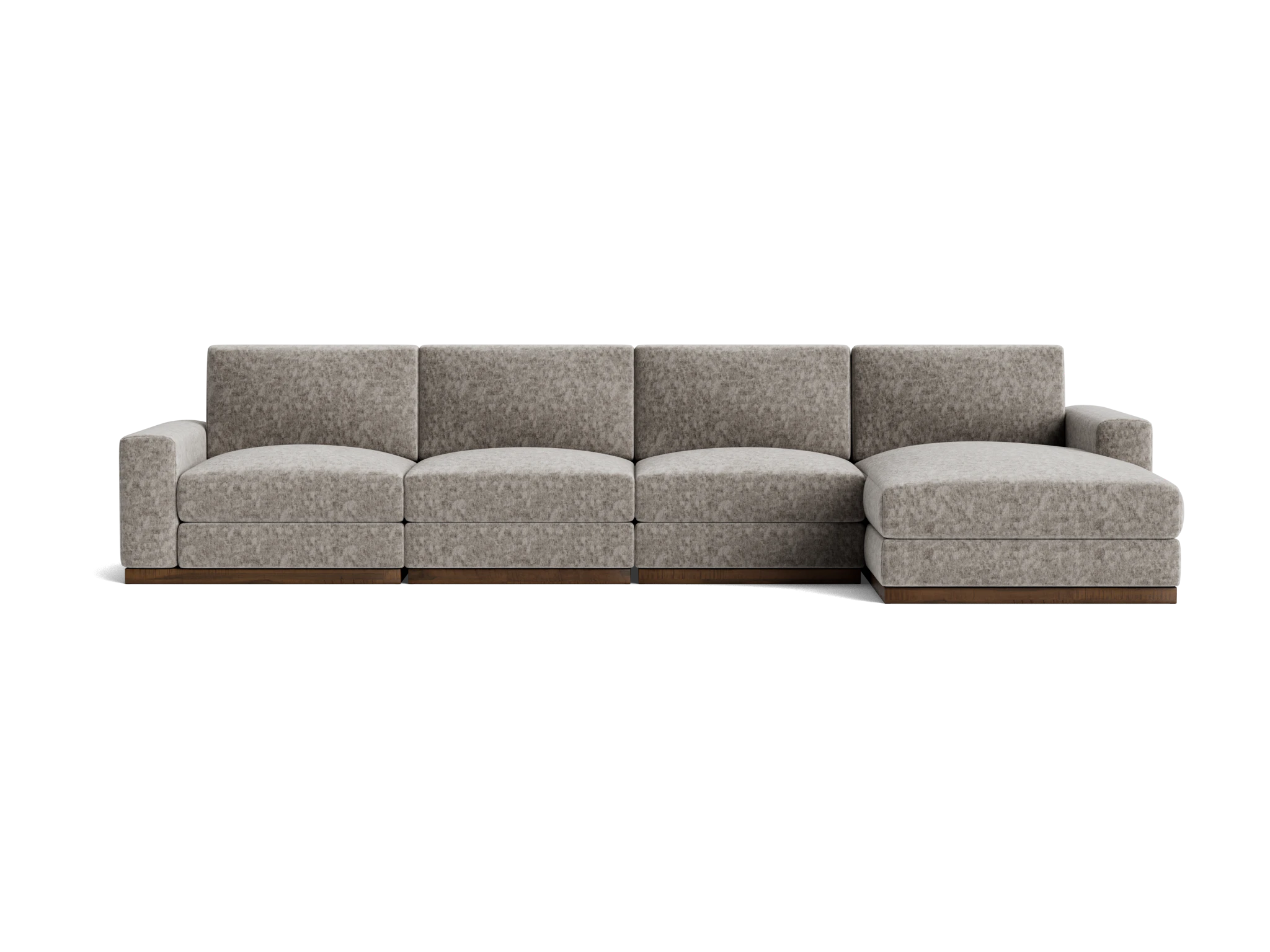 holt modular grand chaise sectional prime stone