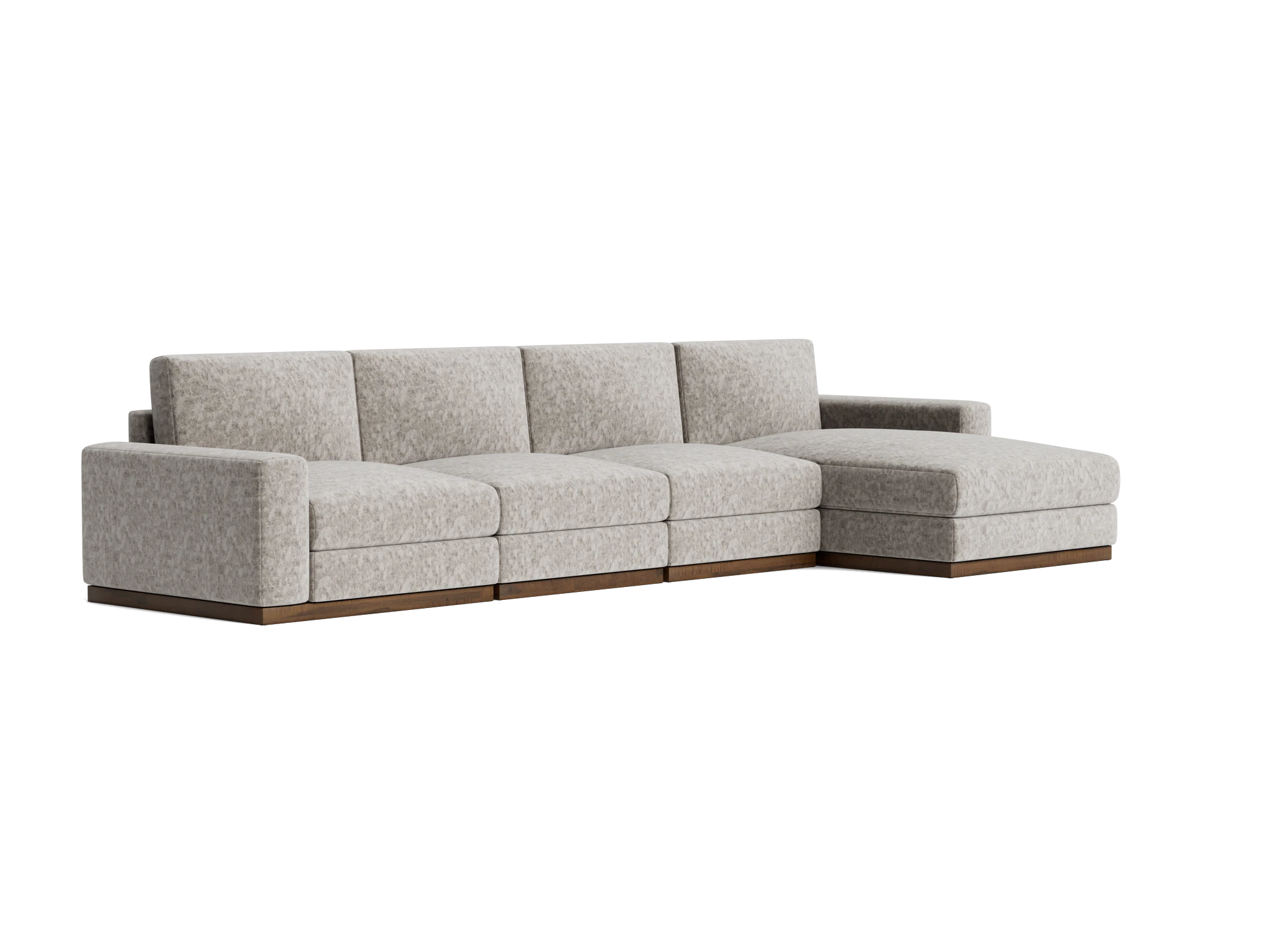 holt modular grand chaise sectional prime stone