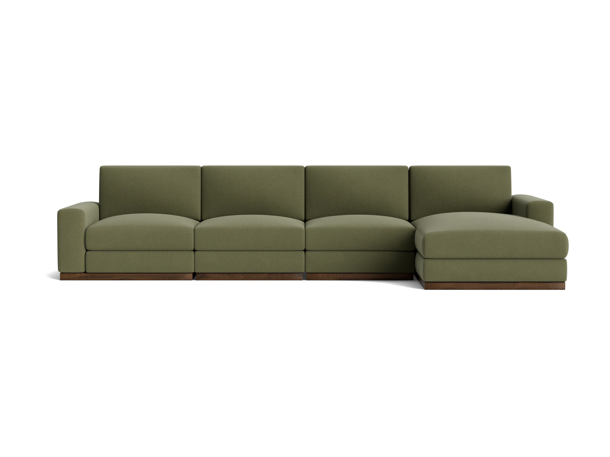holt modular grand chaise sectional faithful olive