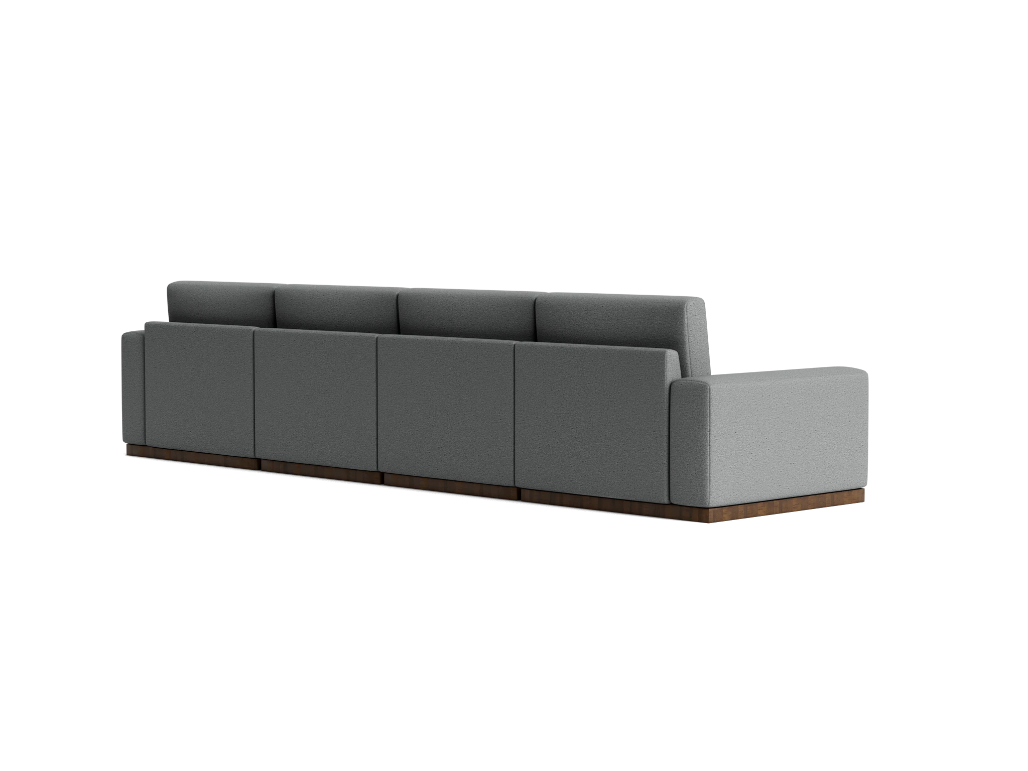 holt modular grand chaise storage sectional essence ash