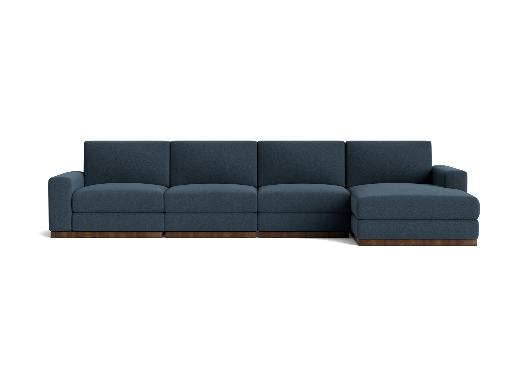 holt modular grand chaise storage sectional faithful indigo