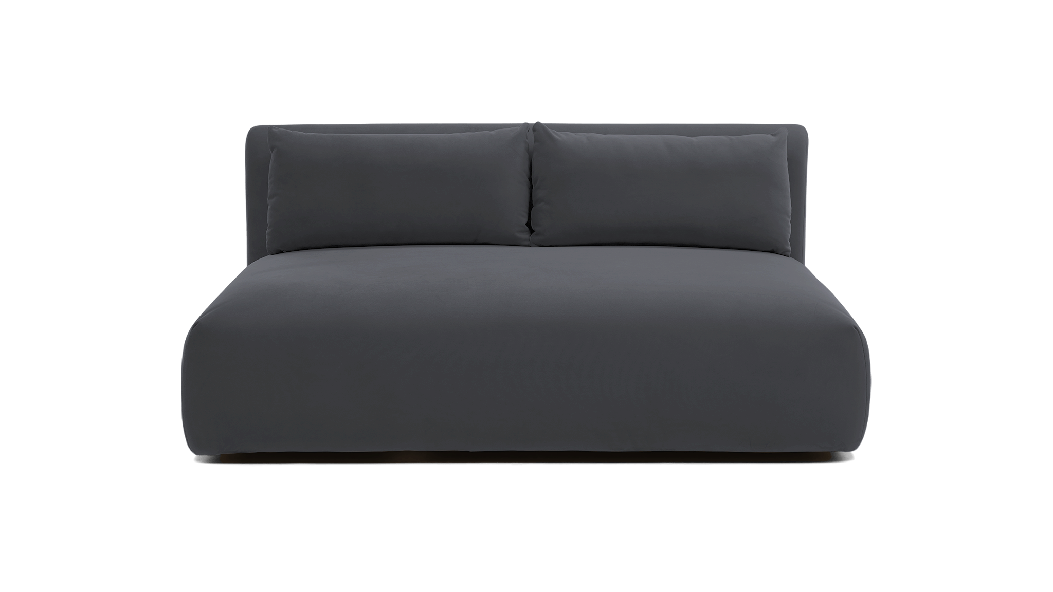 carin armless loveseat essence ash