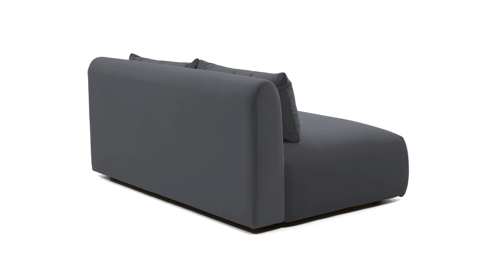 carin armless loveseat essence ash