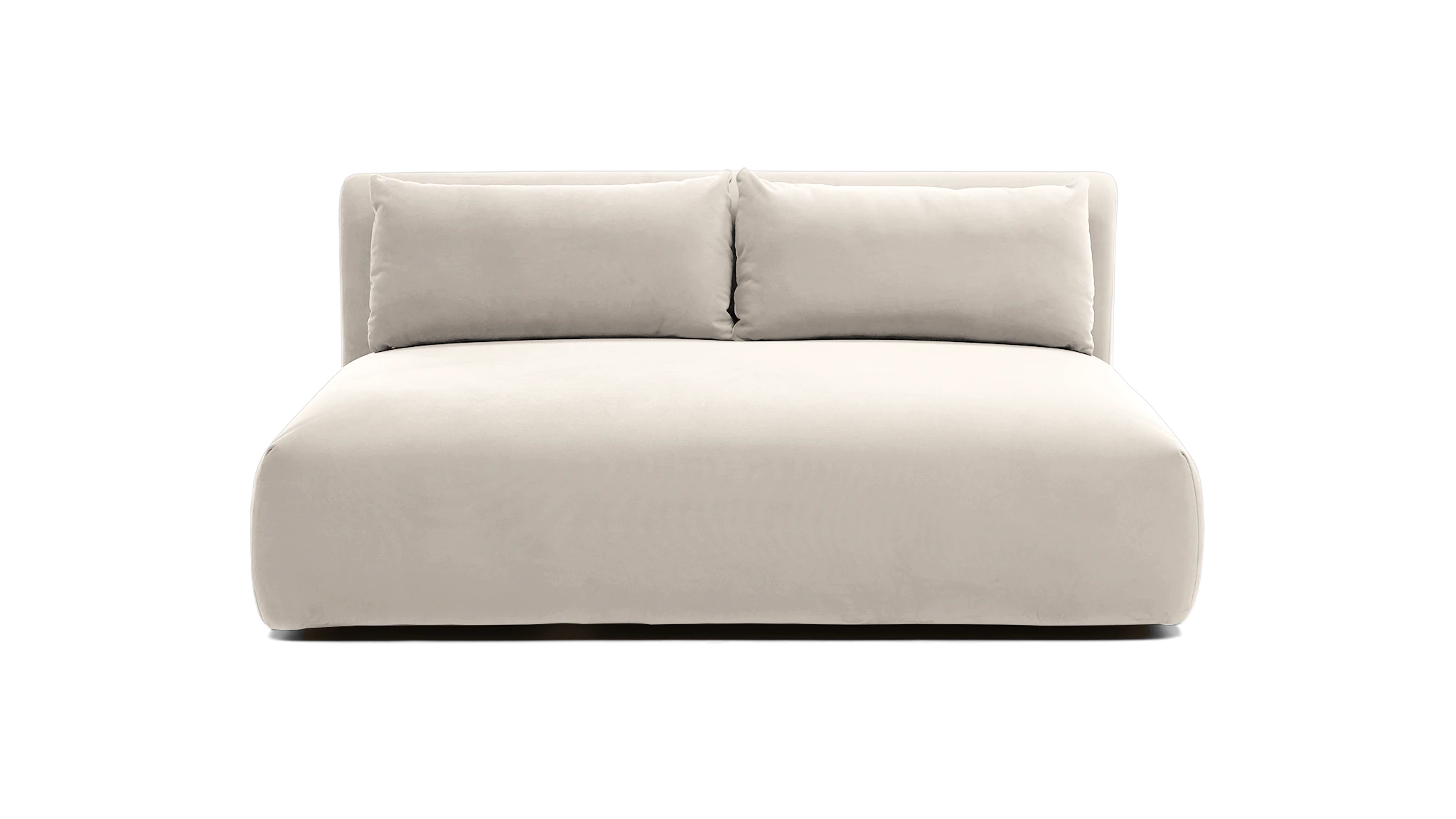 carin armless loveseat merit dove