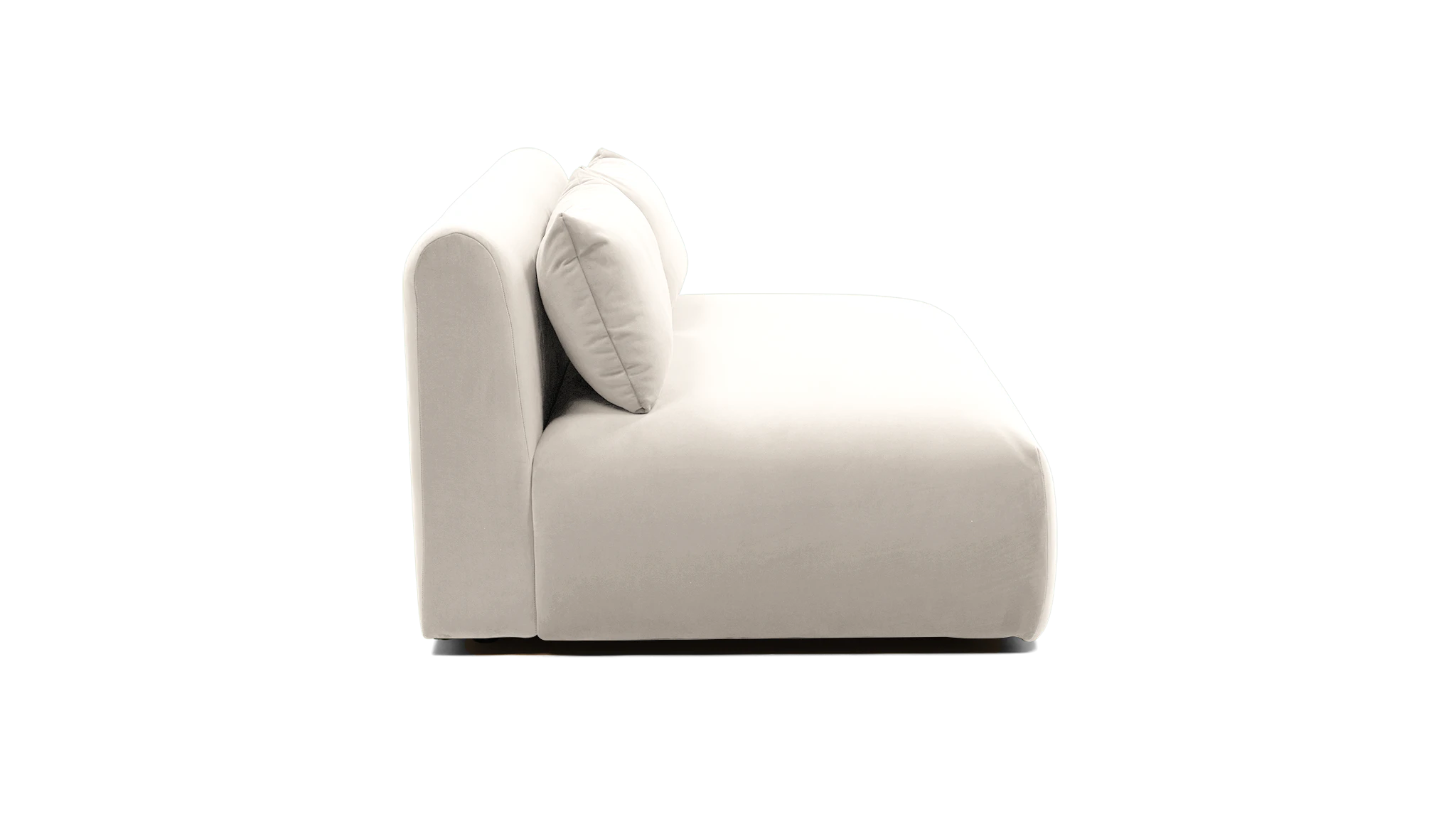 carin armless loveseat merit dove