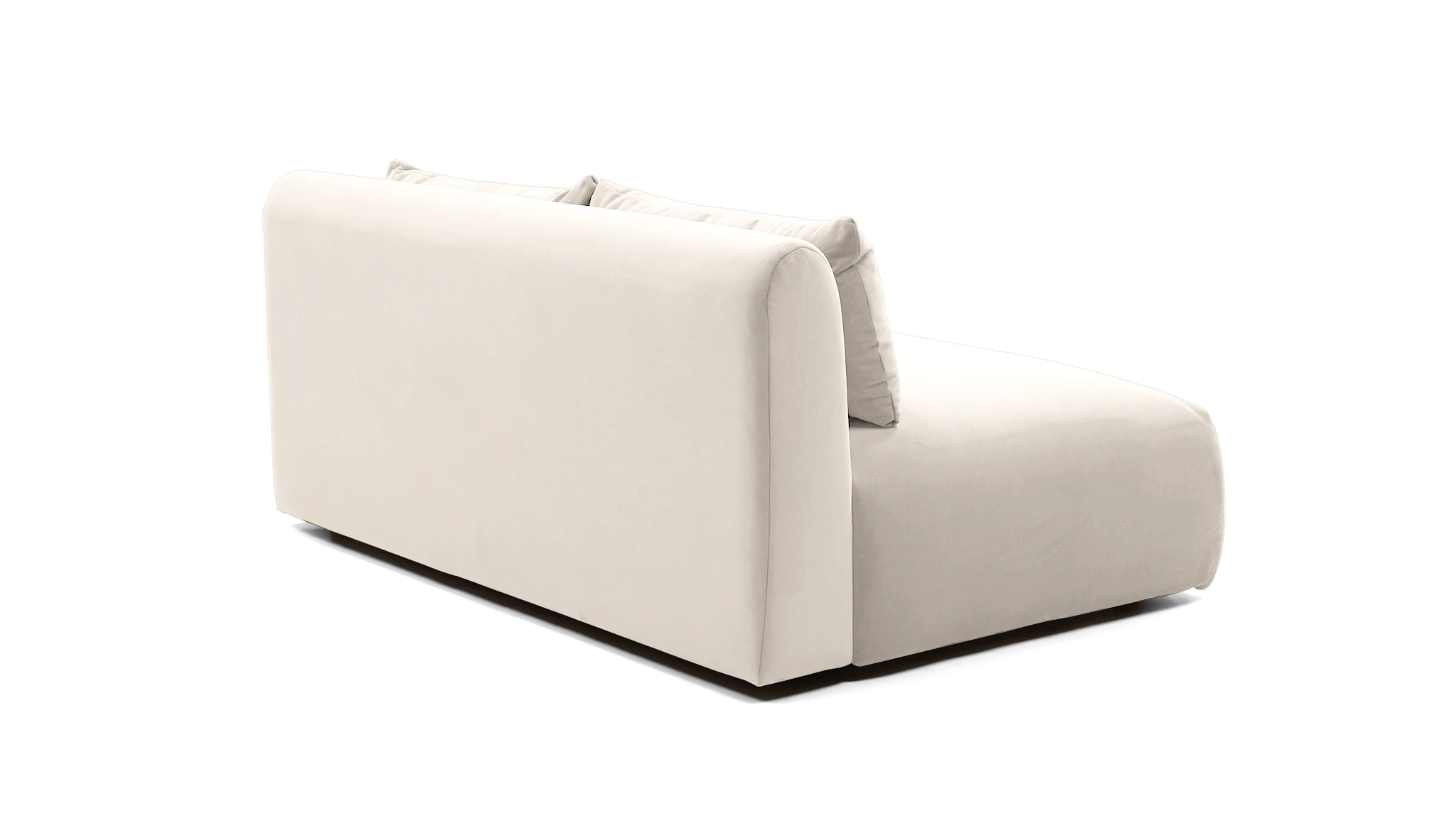 carin armless loveseat merit dove