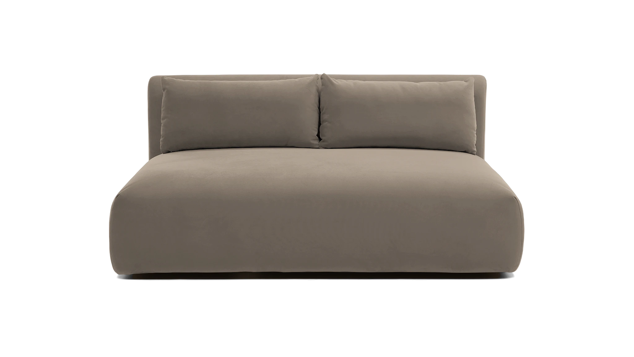 carin armless loveseat prime stone