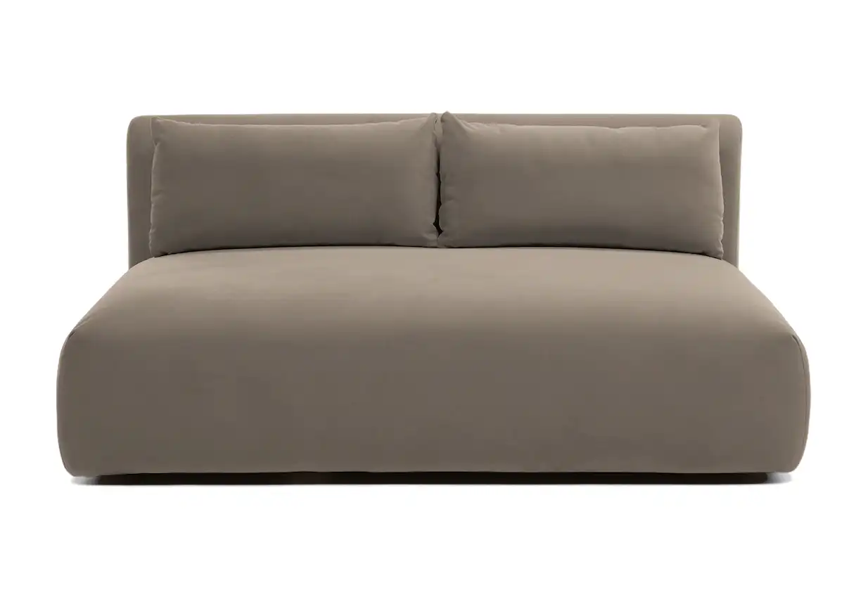 carin armless loveseat prime stone