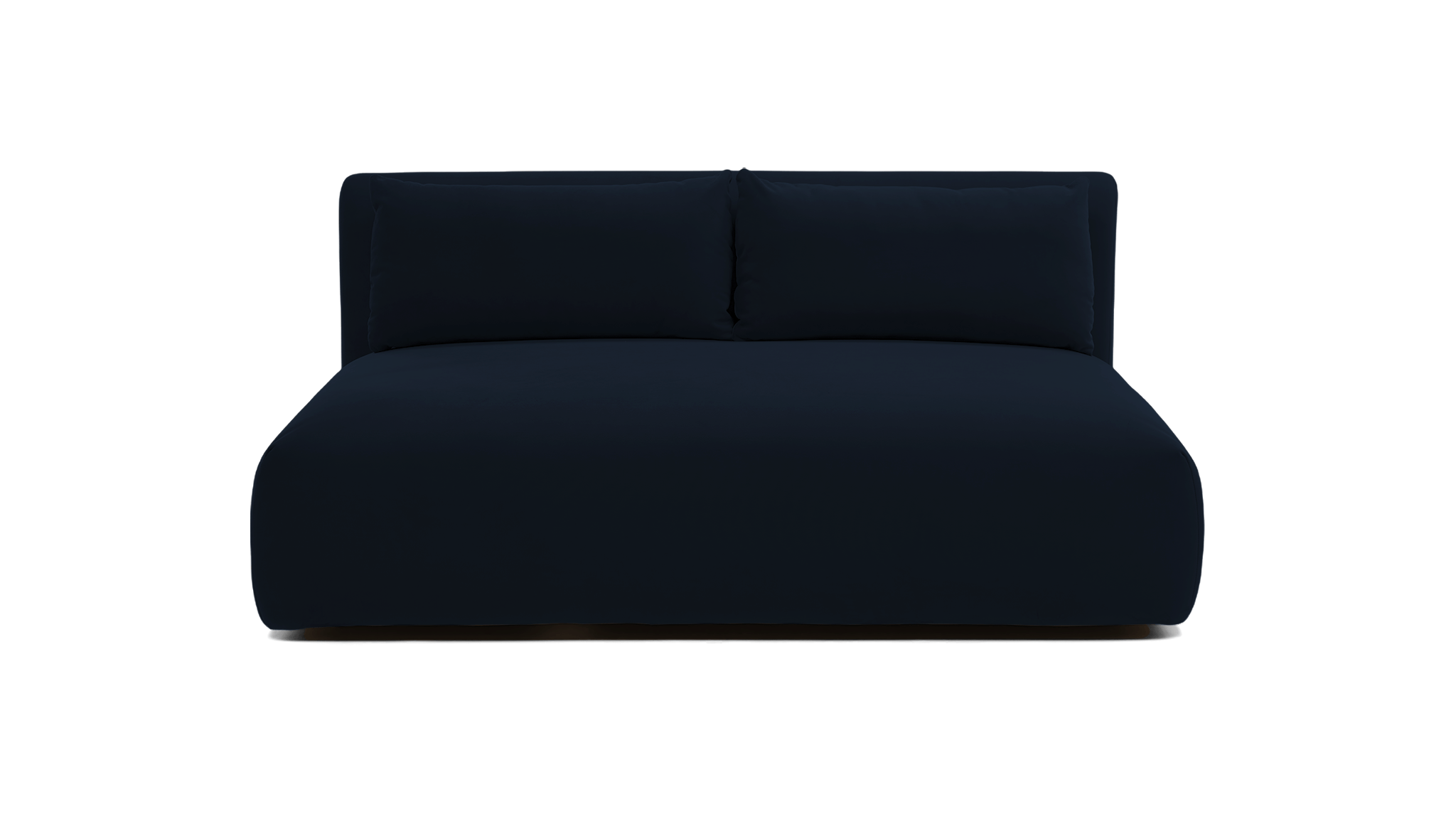 carin armless loveseat faithful indigo