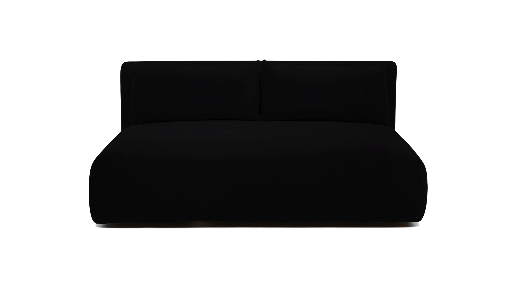 carin armless loveseat crave lava rock