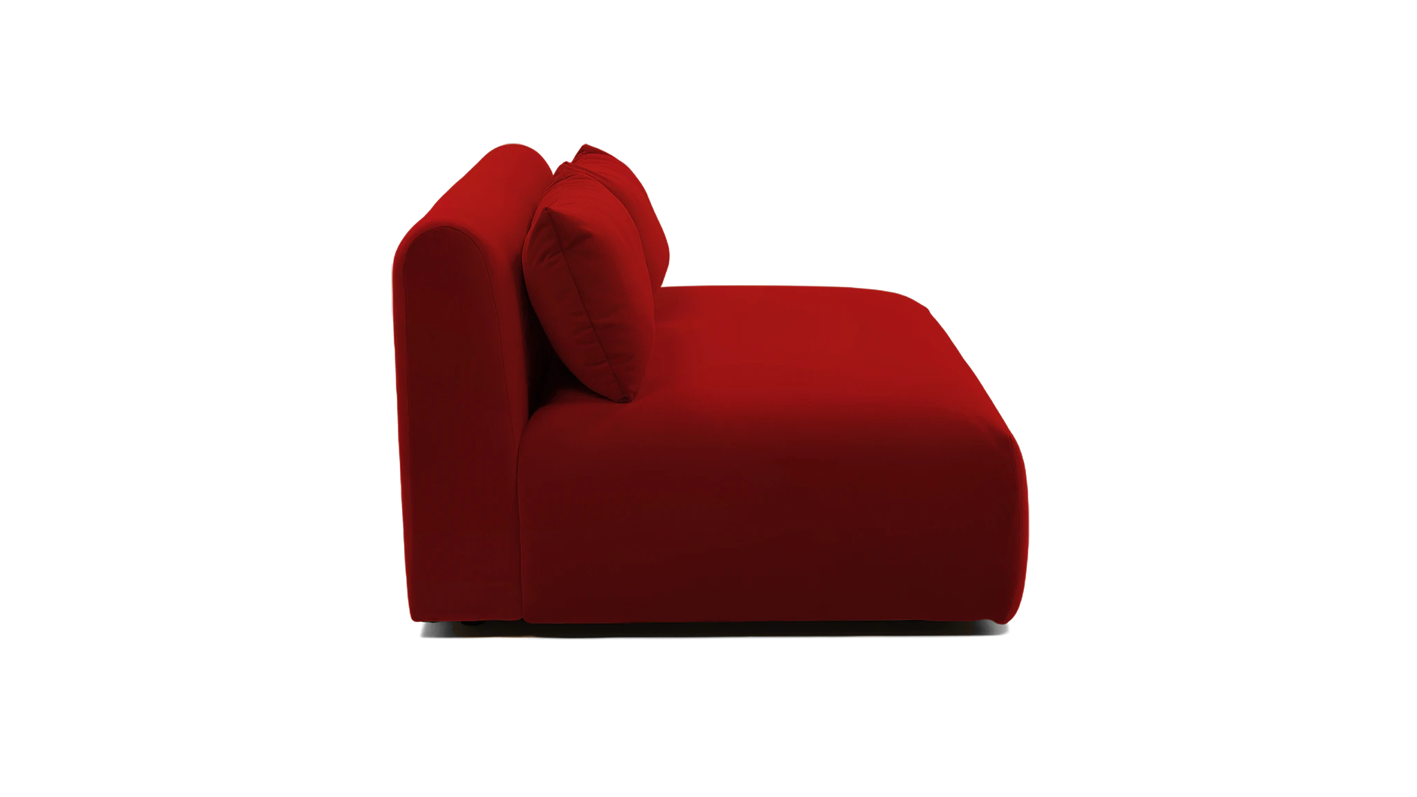 carin armless loveseat crave berry hibiscus