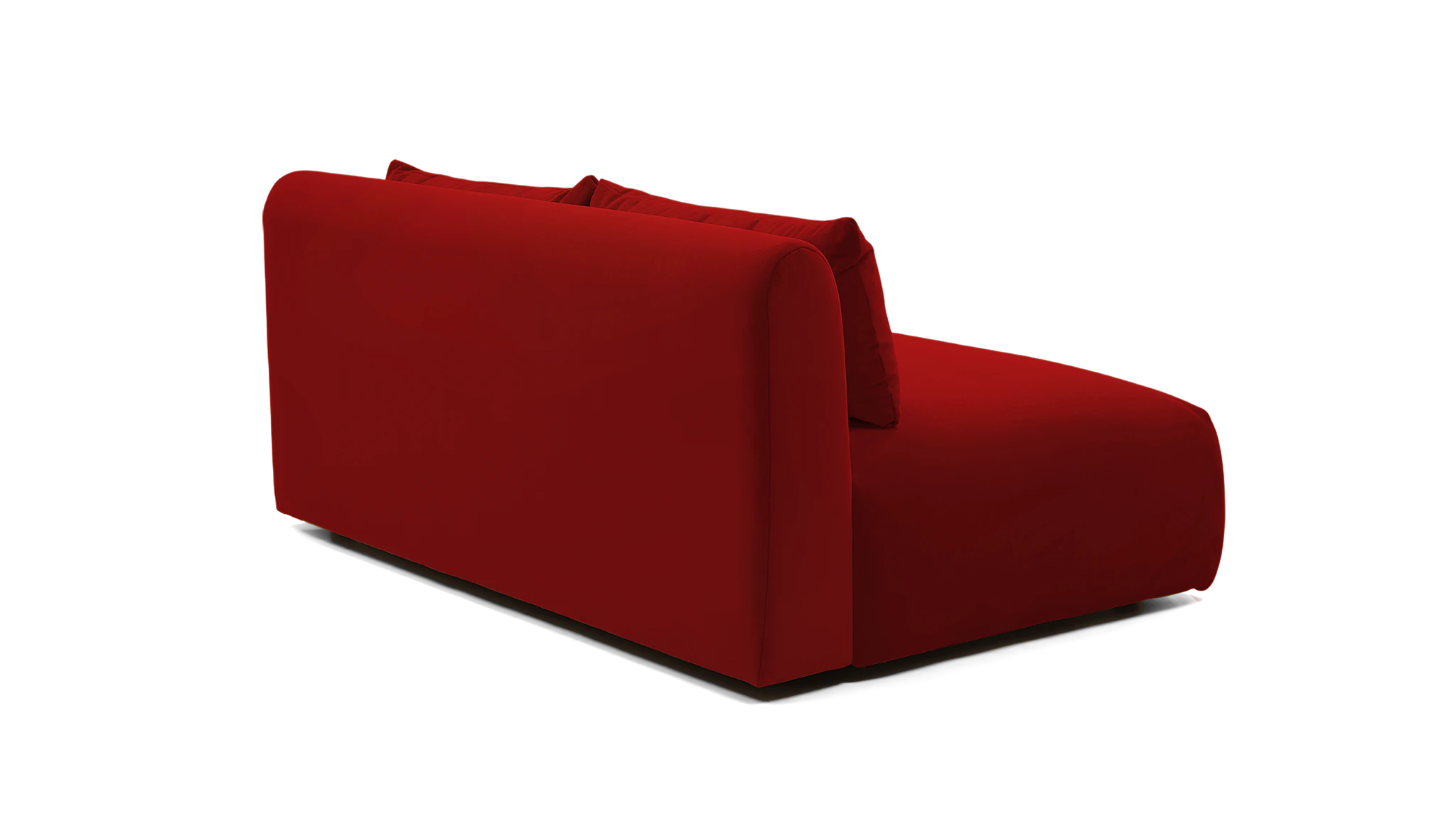 carin armless loveseat crave berry hibiscus