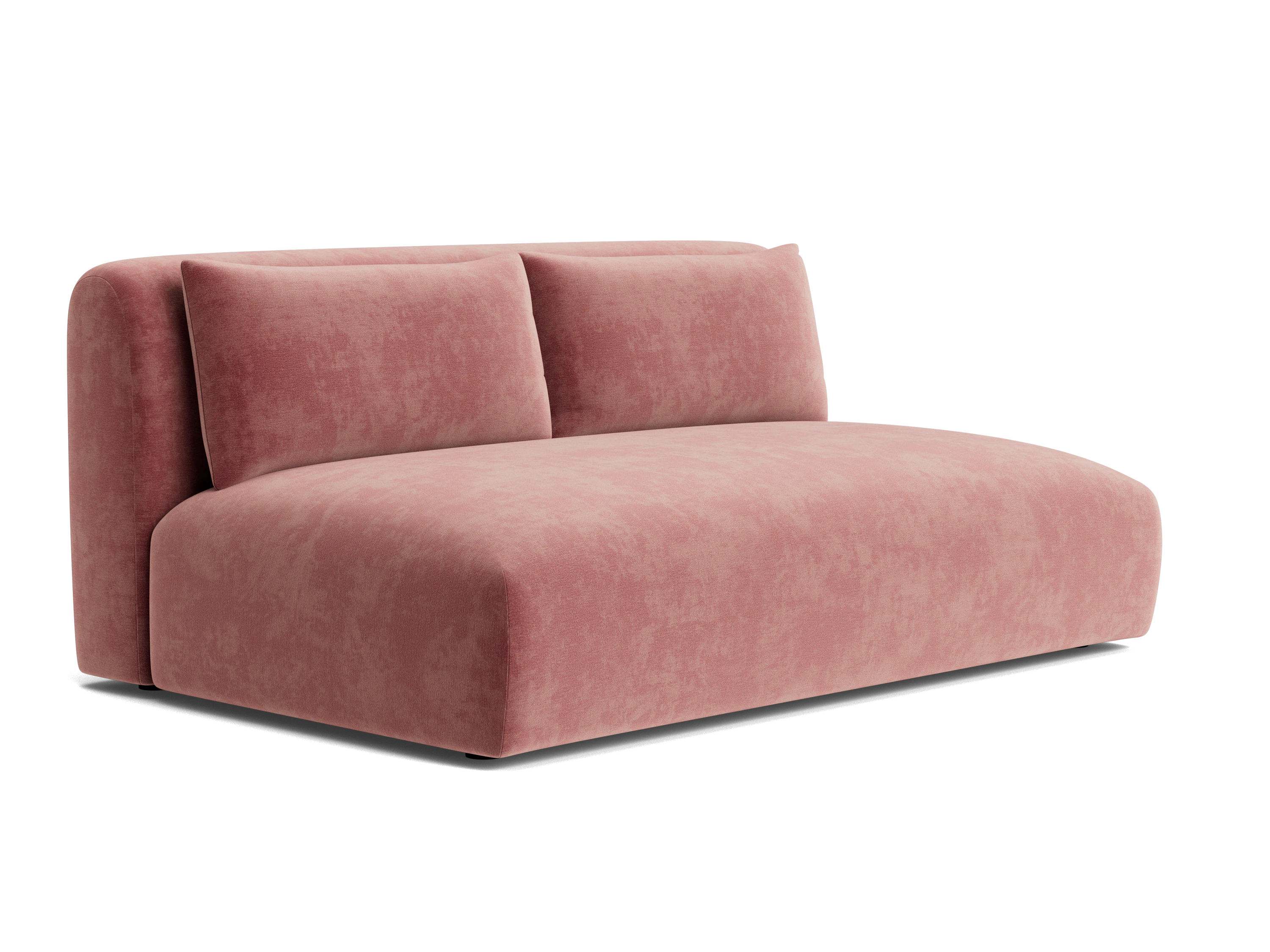 carin armless loveseat harper desert rose