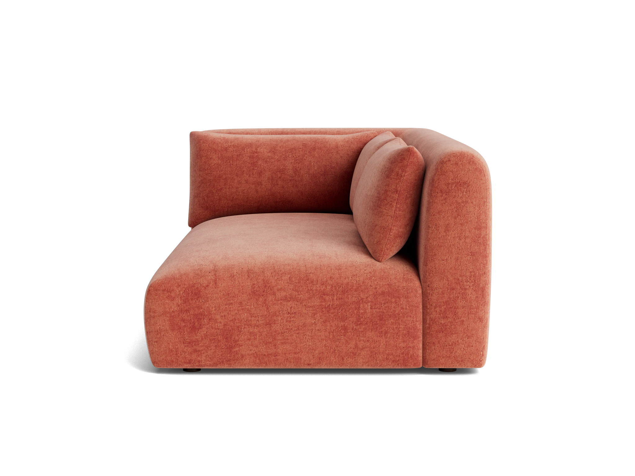 carin bumper chaise plush terra rose