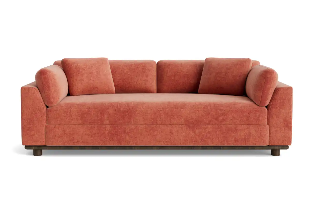 miller sleeper sofa plush terra rose