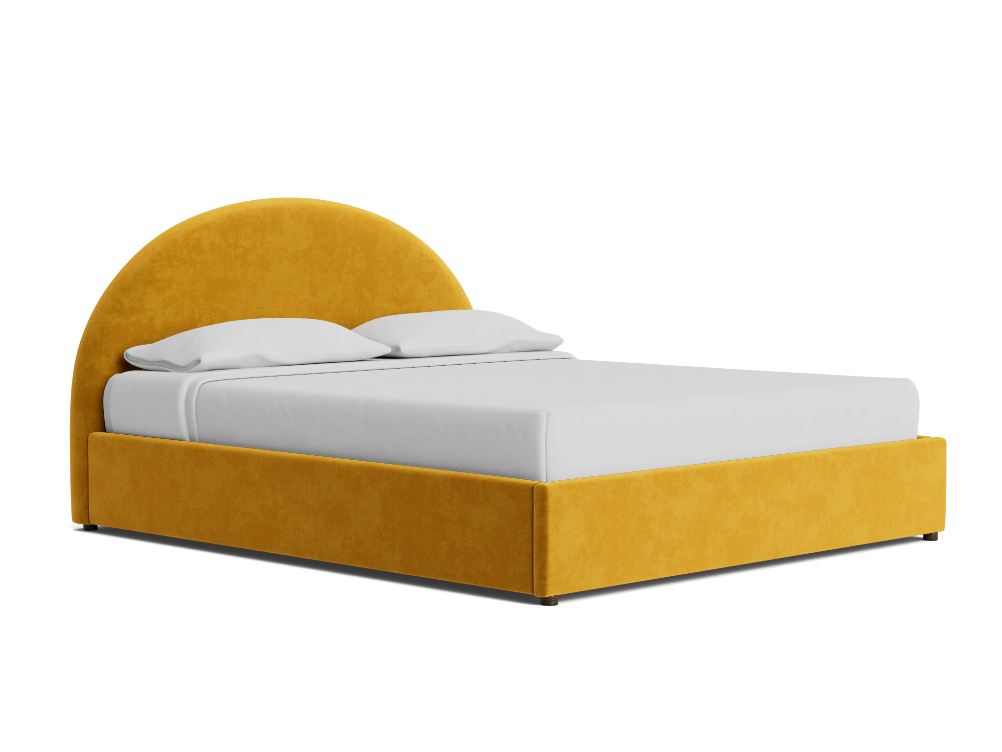 dania bed harper amber gold