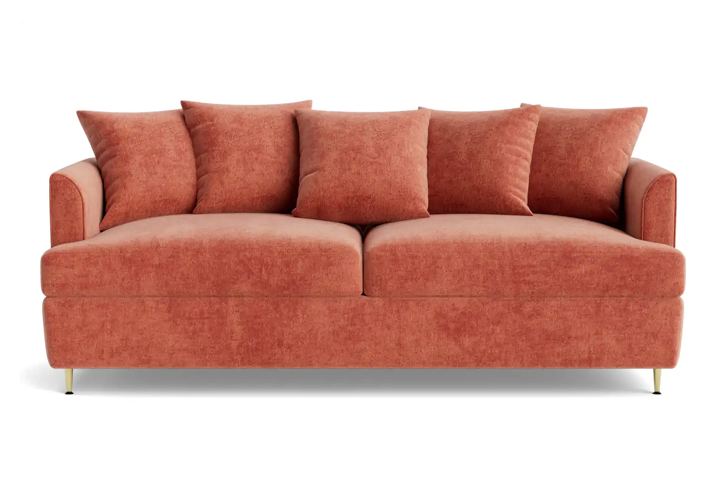 aime sleeper sofa plush terra rose
