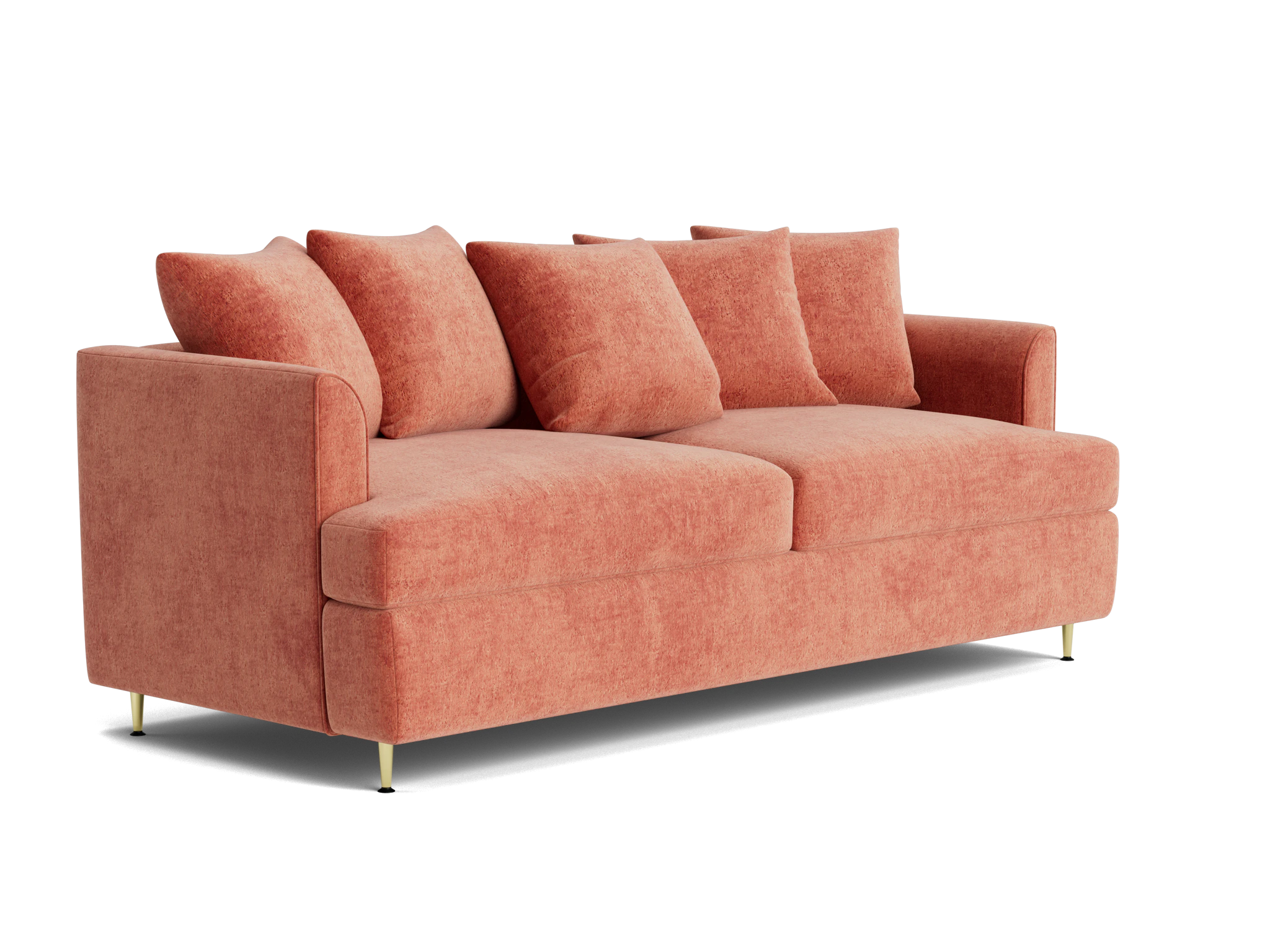 aime sleeper sofa plush terra rose