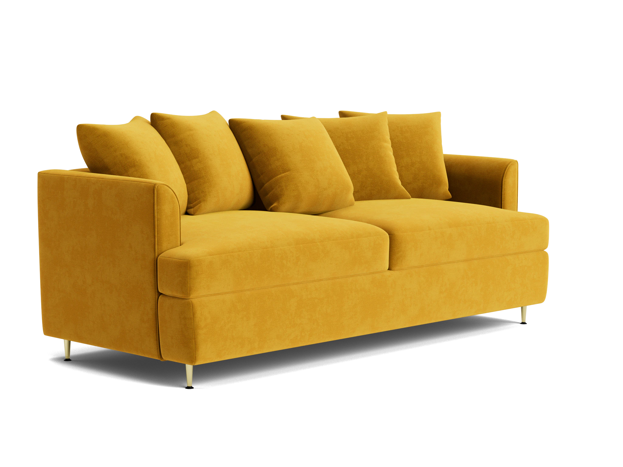 aime sleeper sofa harper amber gold