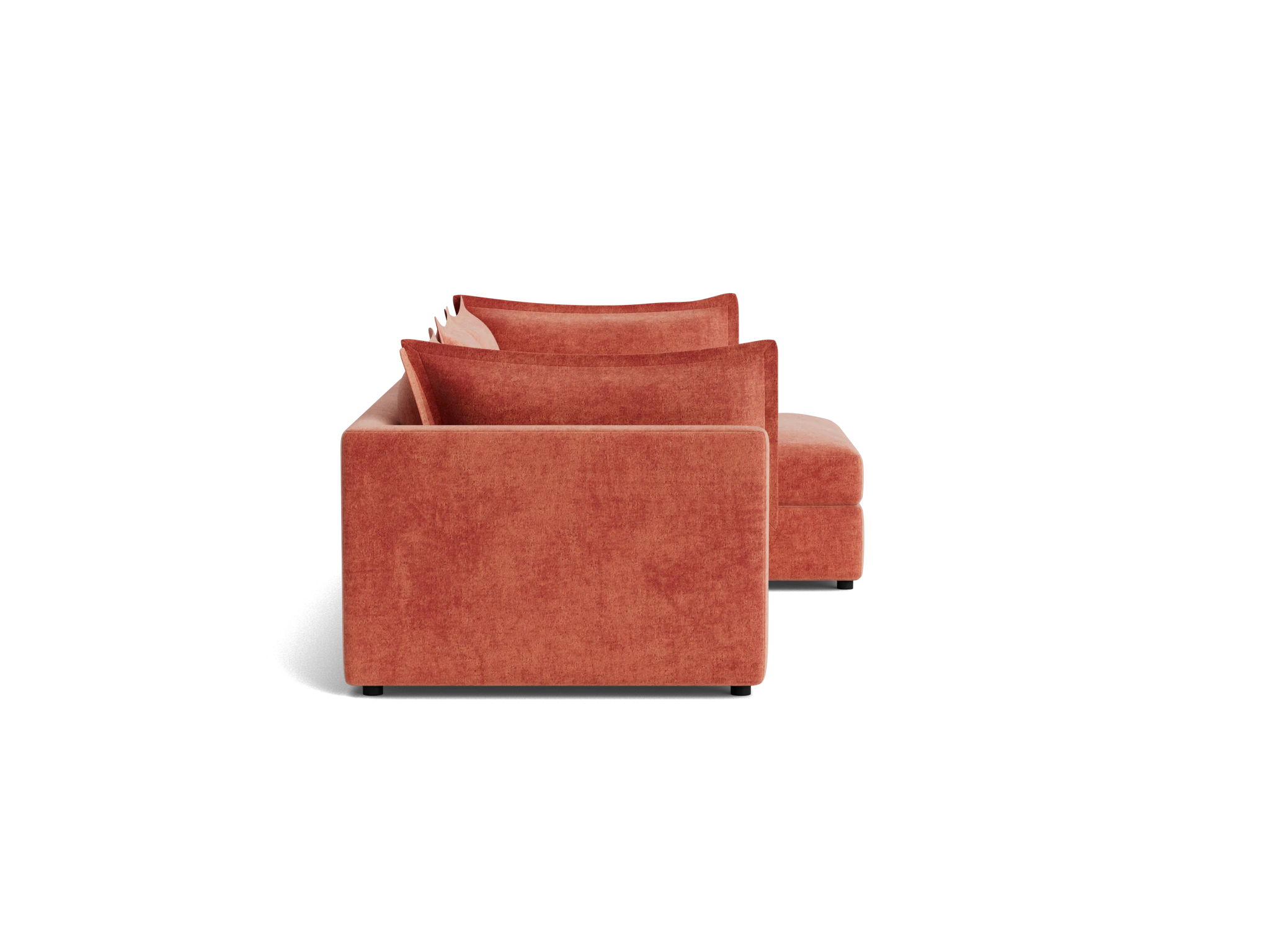 wilder sleeper sectional plush terra rose