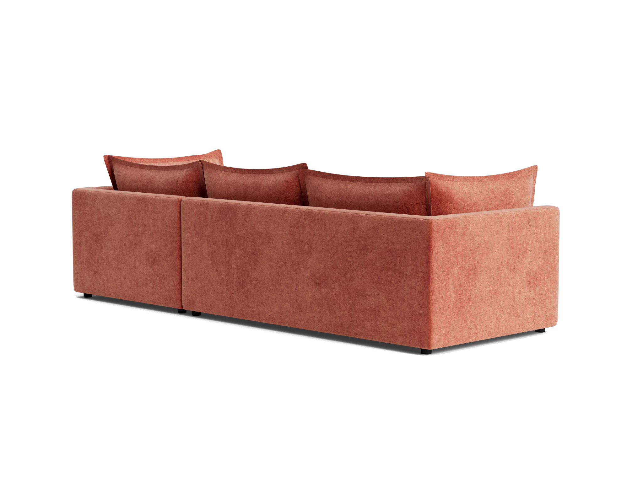 wilder sleeper sectional plush terra rose
