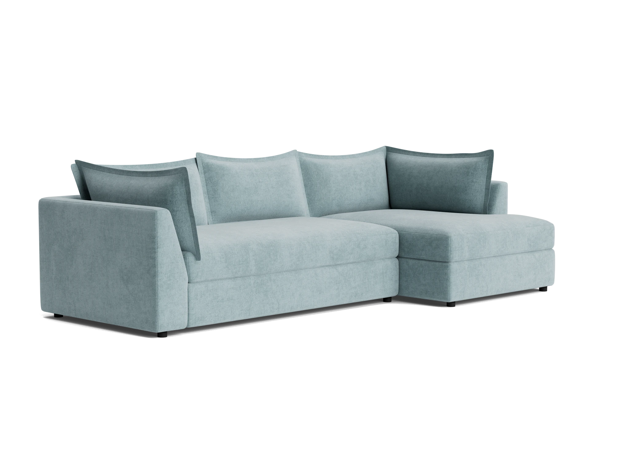 wilder sleeper sectional plush mist