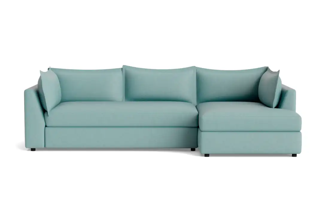 wilder sleeper sectional sunbrella premier sea