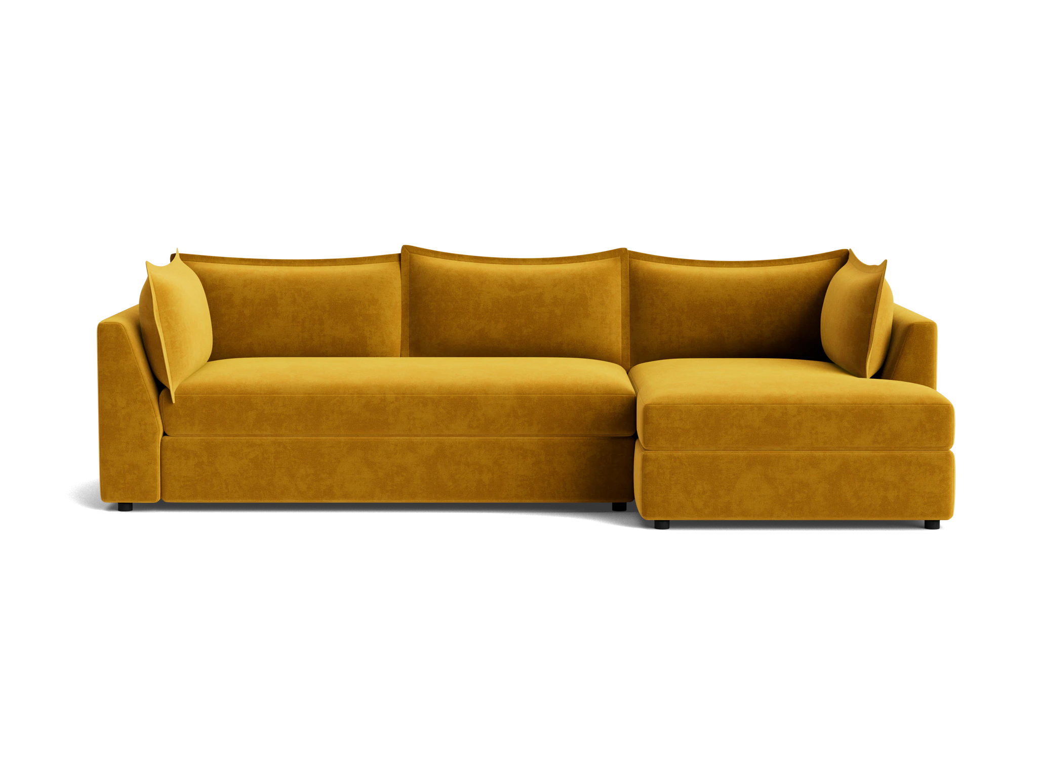 wilder sleeper sectional harper amber gold