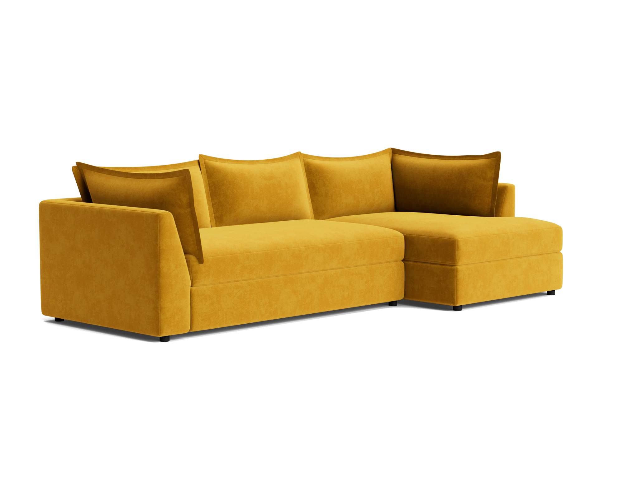 wilder sleeper sectional harper amber gold