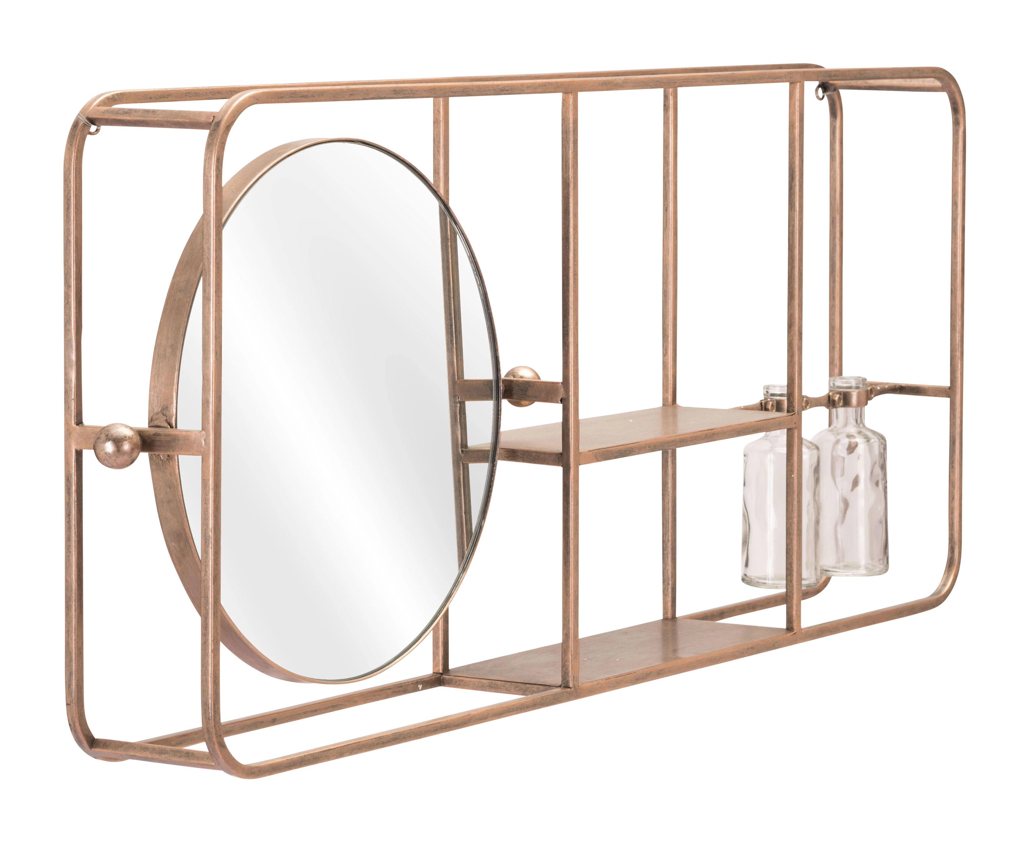 gable shelf mirror