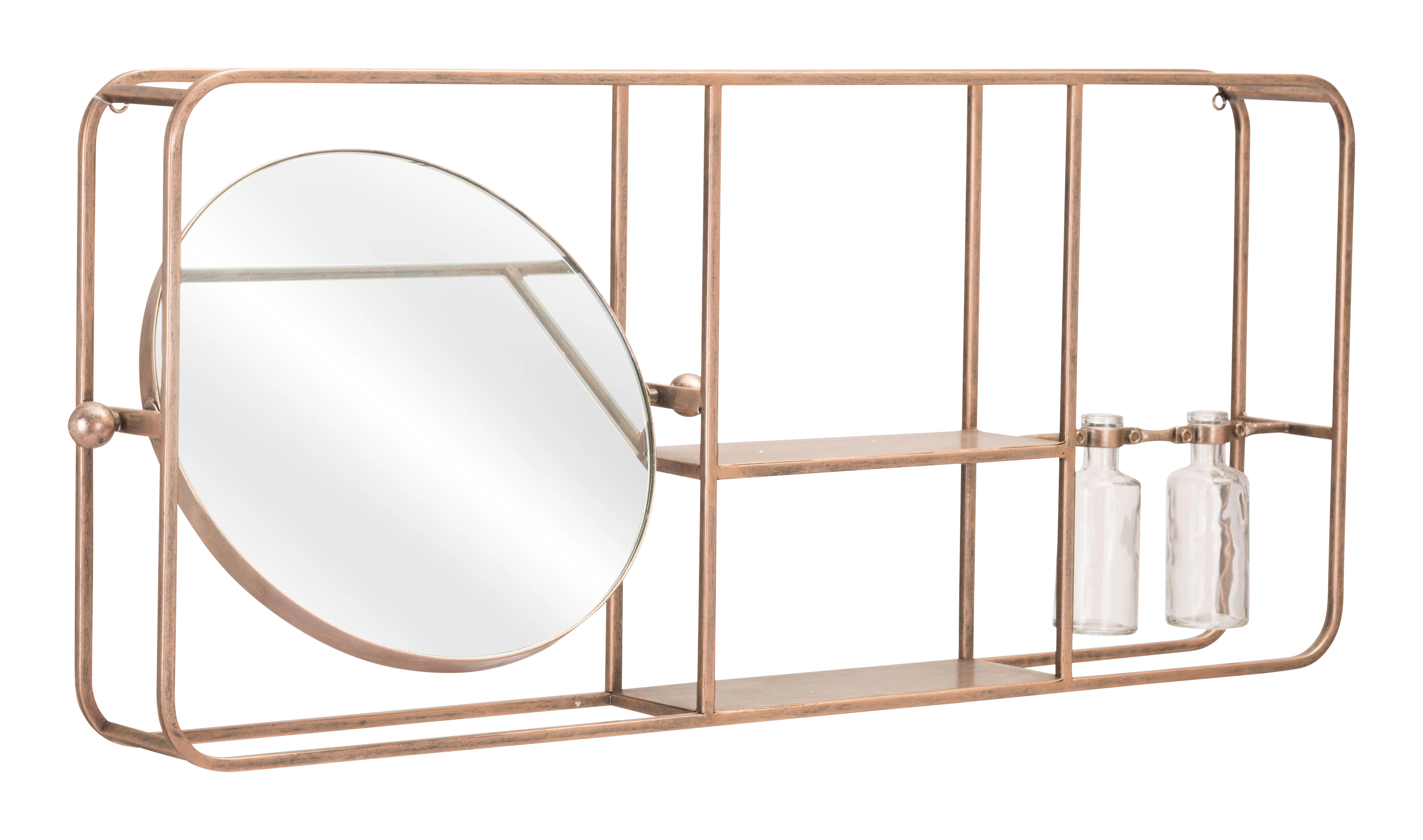 gable shelf mirror