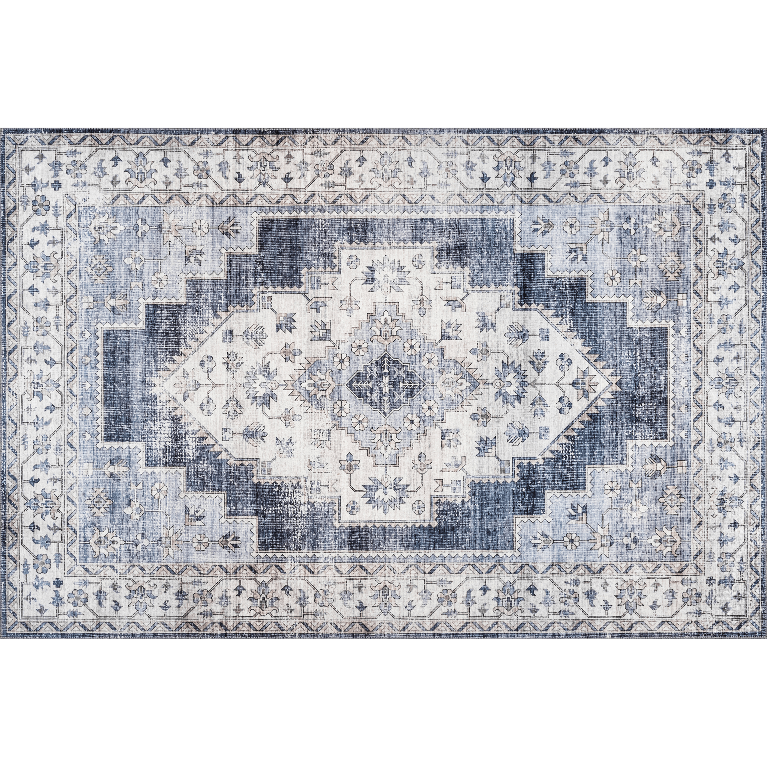 indigo hattie washable rug