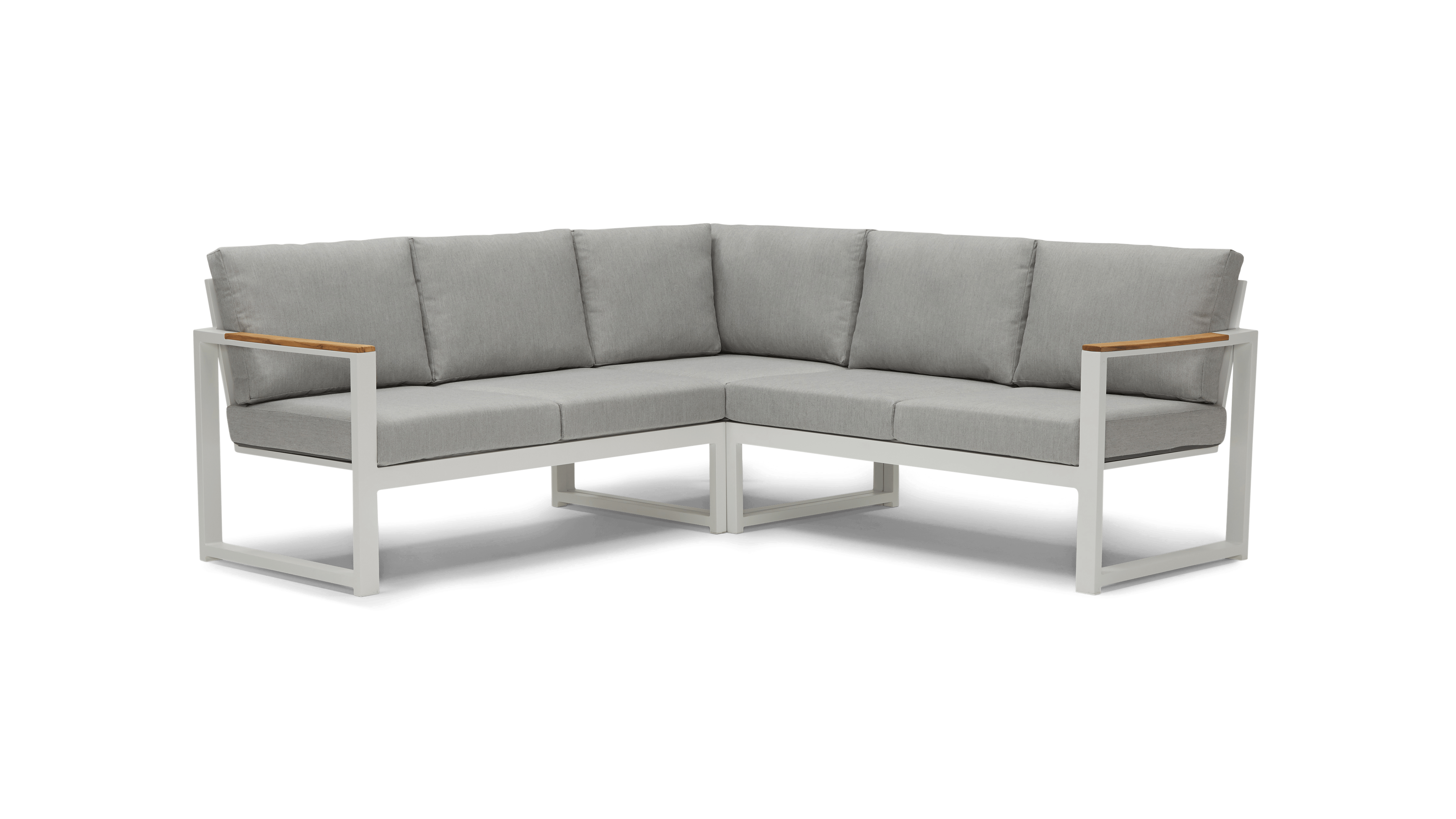white laurel outdoor corner sectional piece)