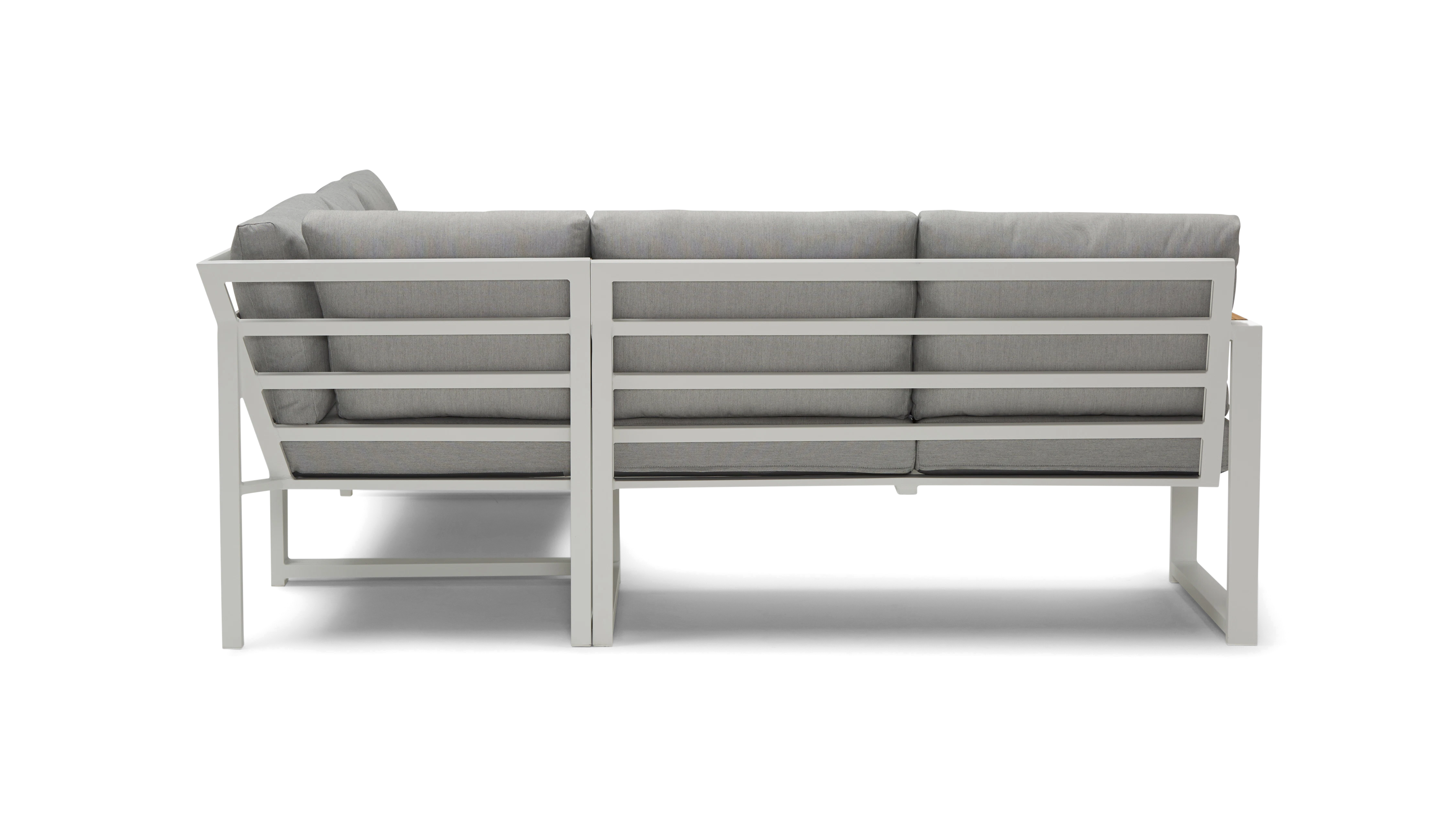 white laurel outdoor corner sectional %283 piece%29