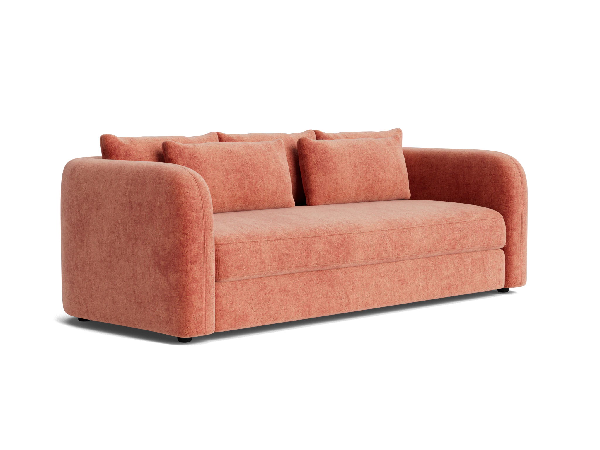 sebastian sofa plush terra rose