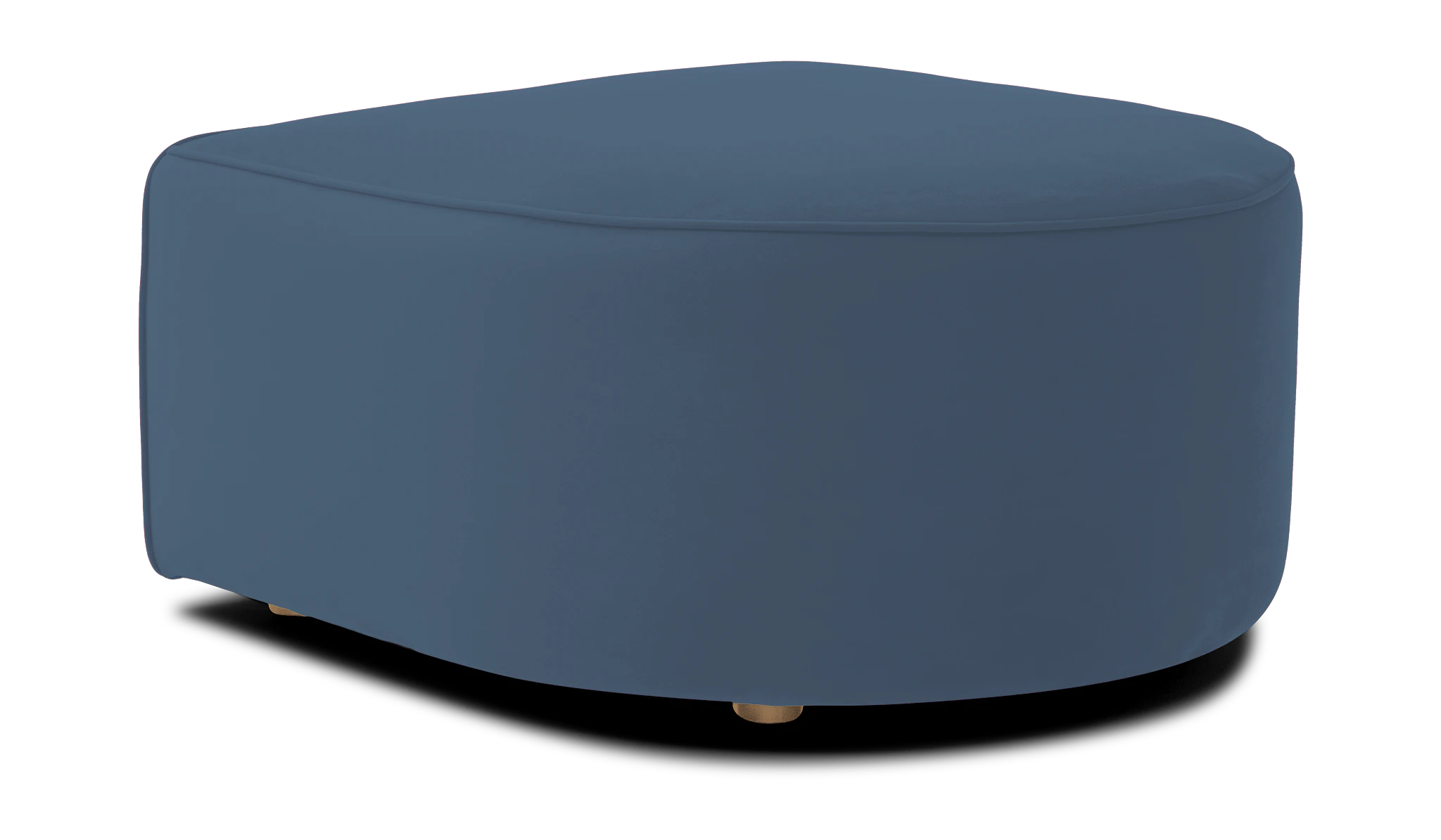 diane curved ottoman milo french blue