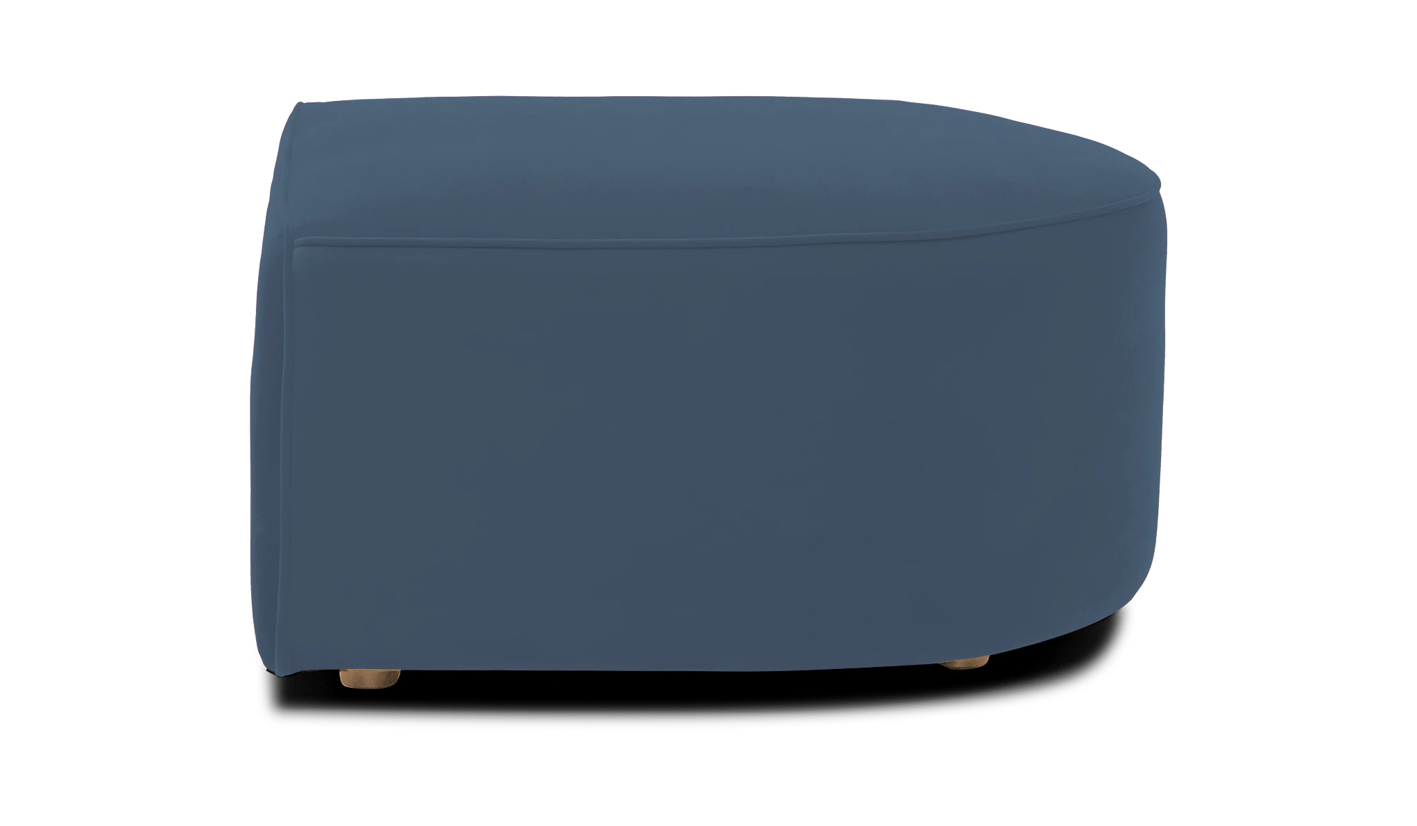 diane curved ottoman milo french blue