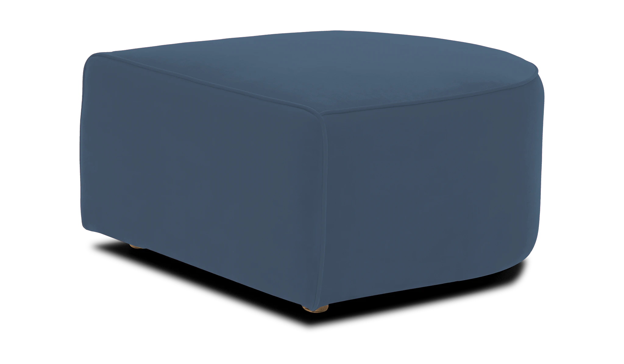 diane curved ottoman milo french blue