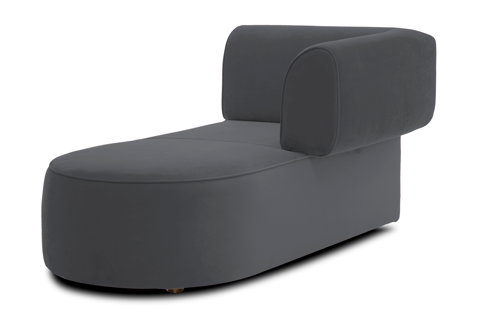 diane single arm chaise essence ash