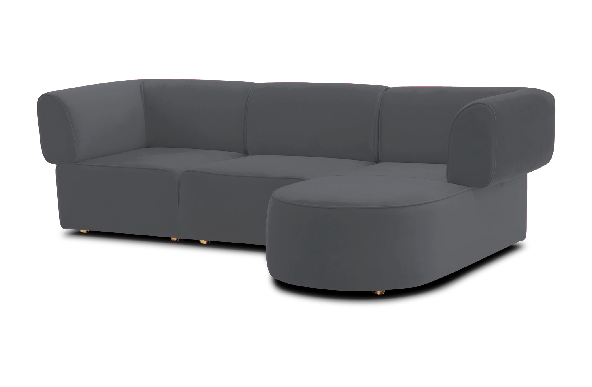 diane modular chaise sectional essence ash