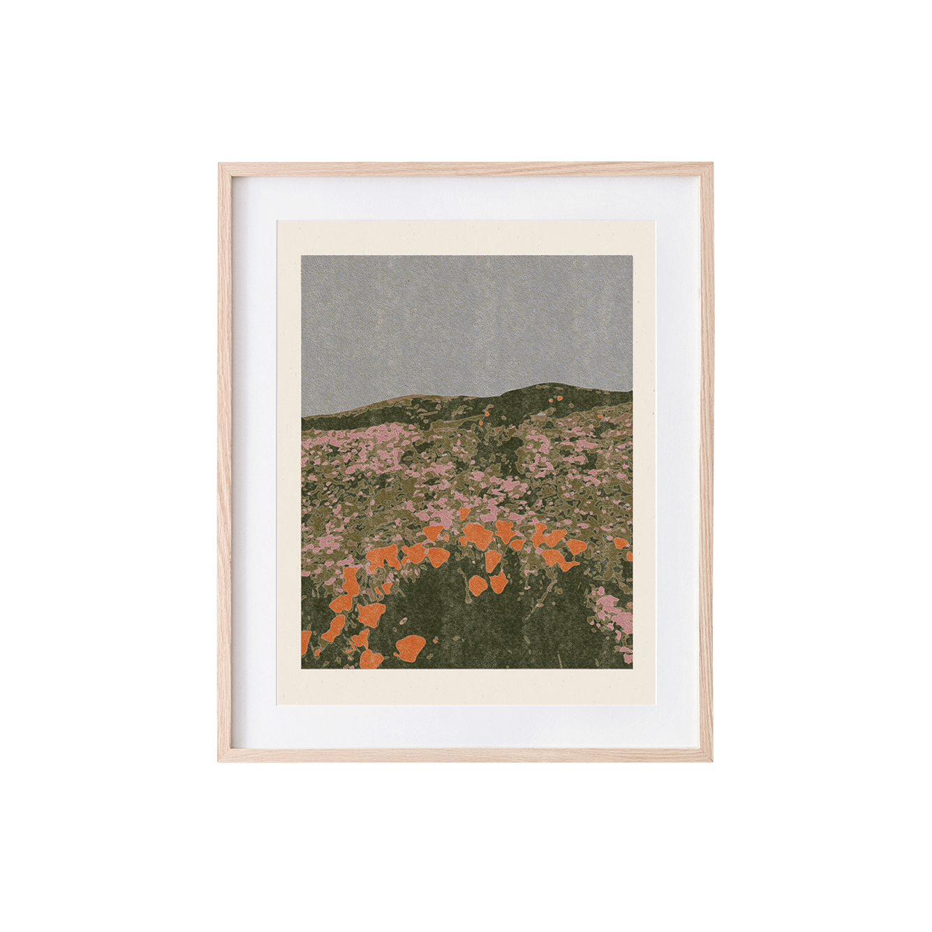 california poppies art print