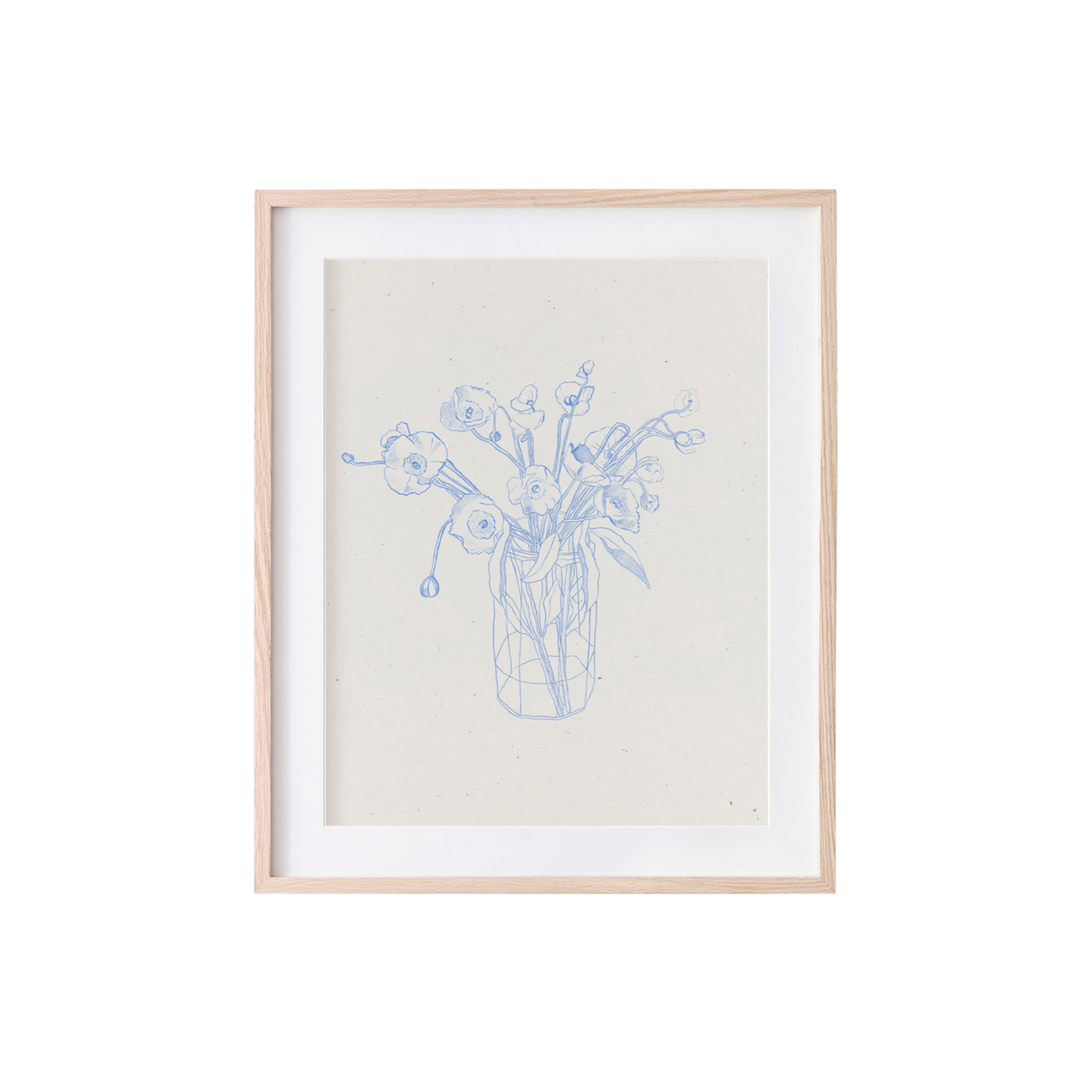 fleurs papier art print