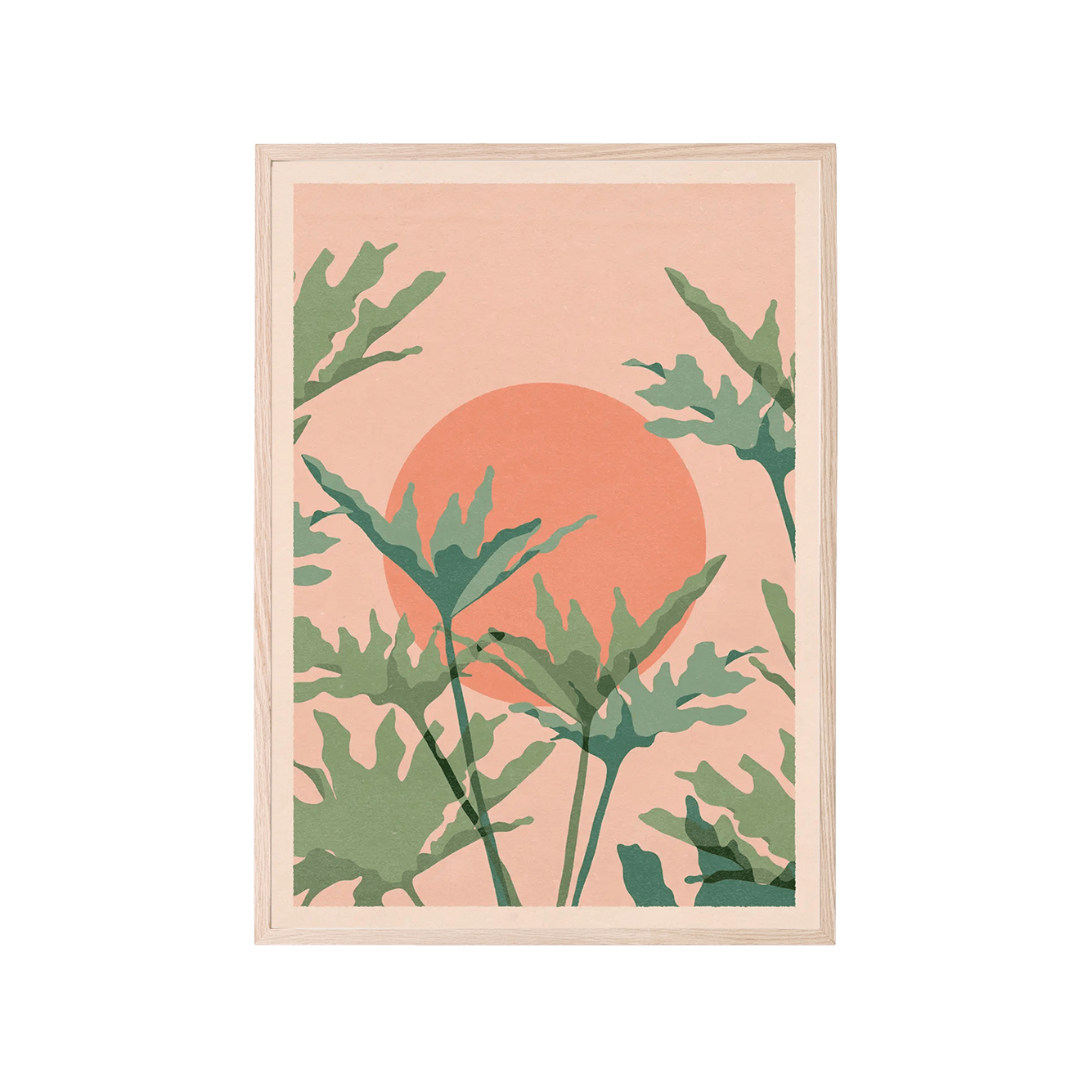 philodendron art print