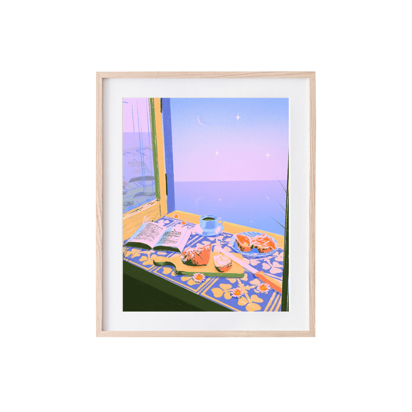 window scene art print