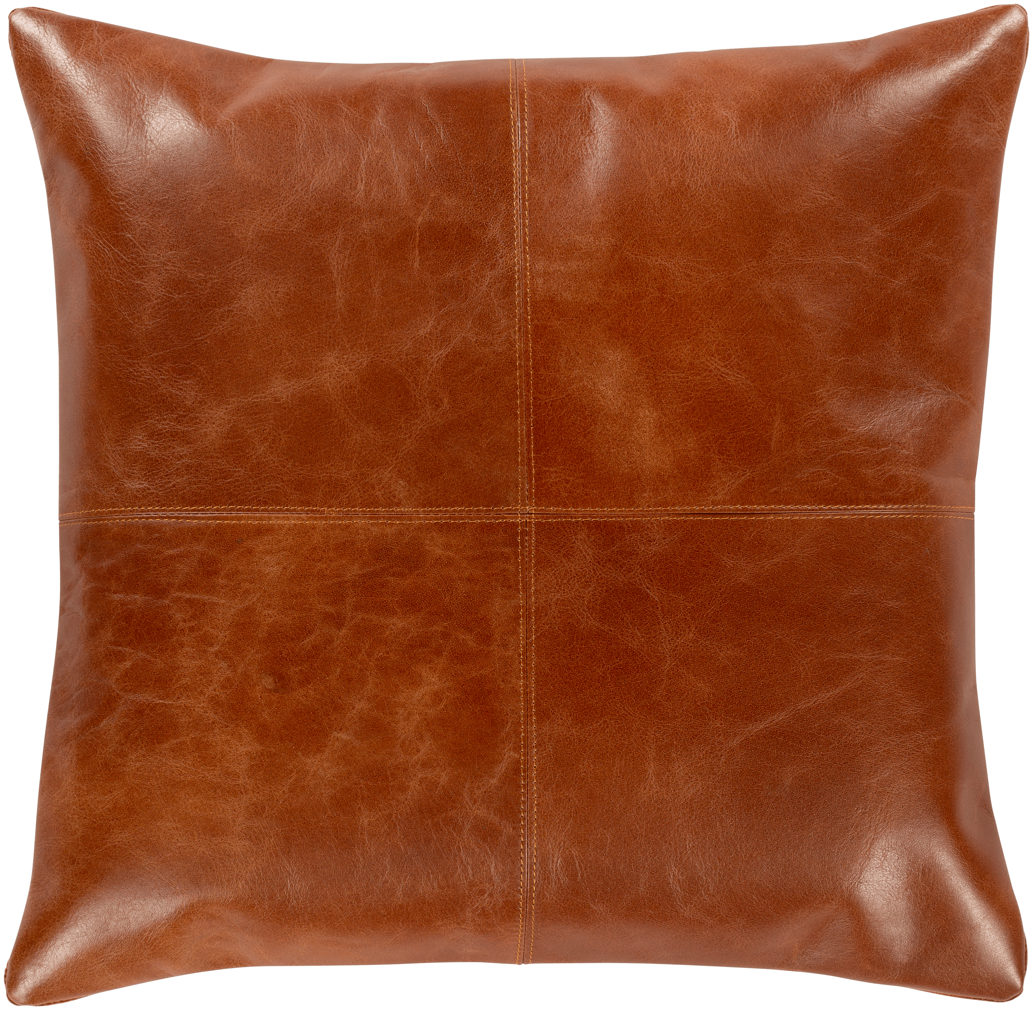 hayes leather pillow